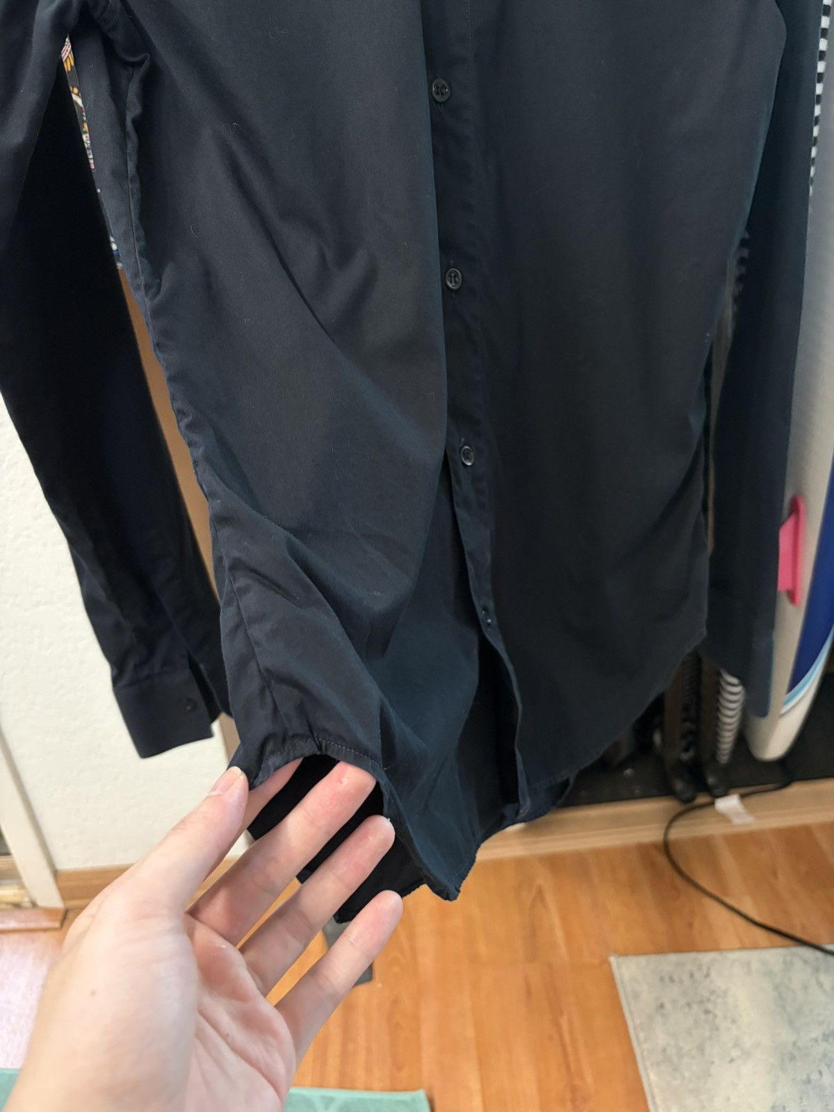 Dior AW07 Navigate Black Button Up Shirt by Hedi Slimane Size US S / EU 44-46 / 1 - 4 Thumbnail