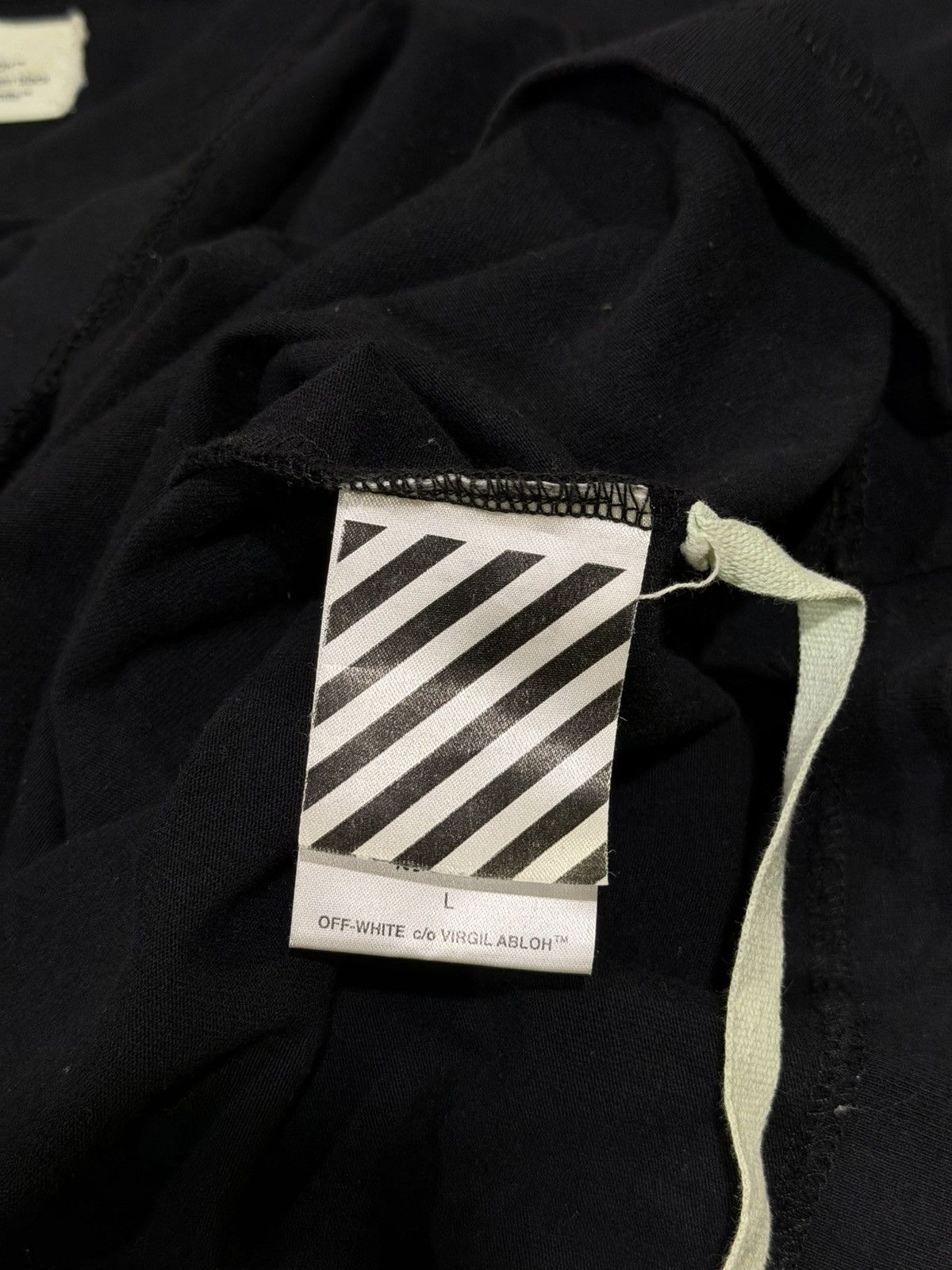 Off-White Off-White c/o Virgil Abloh Embroidered Logos SS17 Black Tee Size US L / EU 52-54 / 3 - 14 Thumbnail