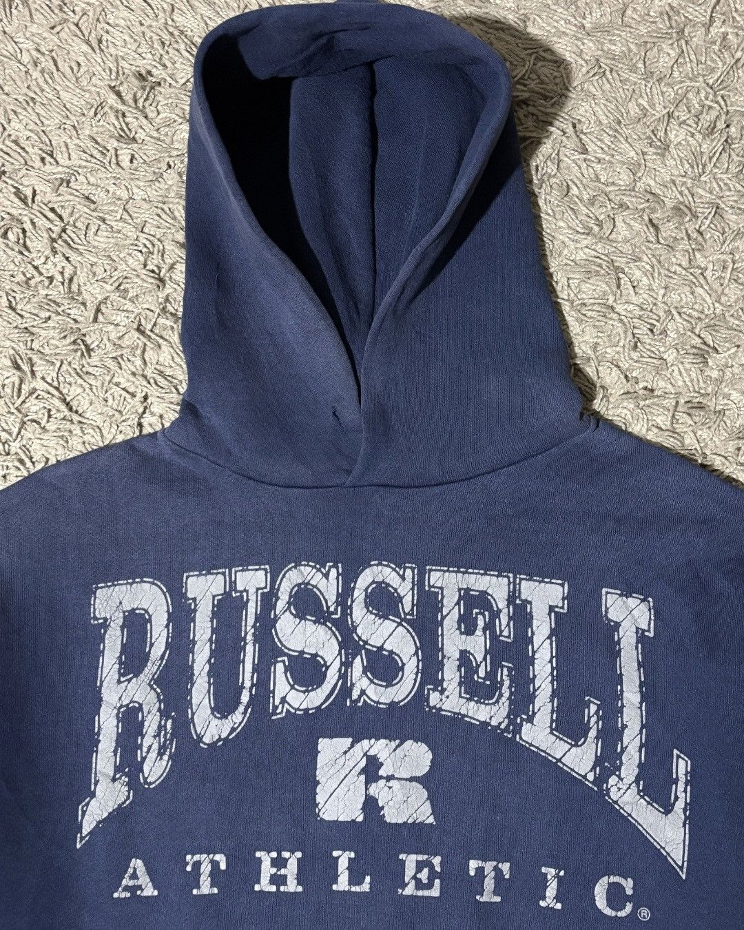 Russell Athletic 1990’s Russell Athletic “Spellout” Navy Hoodie Size US L / EU 52-54 / 3 - 2 Thumbnail