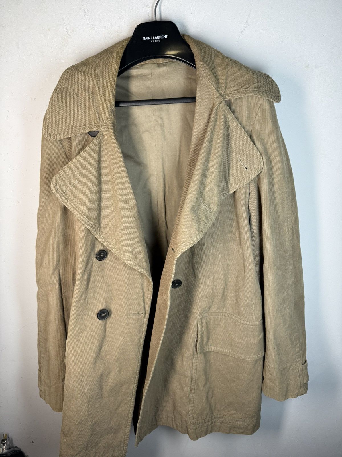 Yves Saint Laurent Corduroy YSL Jacket Italy Rive Gauche Double Breasted Size US L / EU 52-54 / 3 - 8 Thumbnail