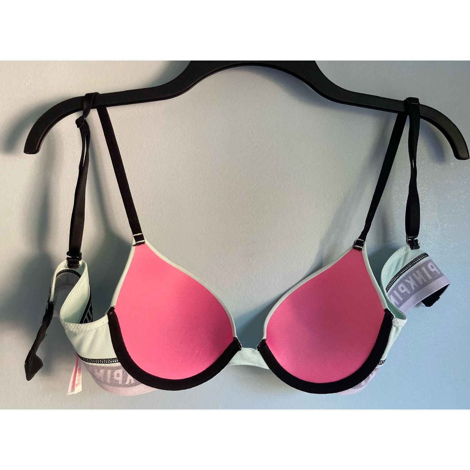 Victoria's Secret Victoria's Secret PINK Push Up Bra 32A Mint Green Size ONE SIZE - 9 Thumbnail