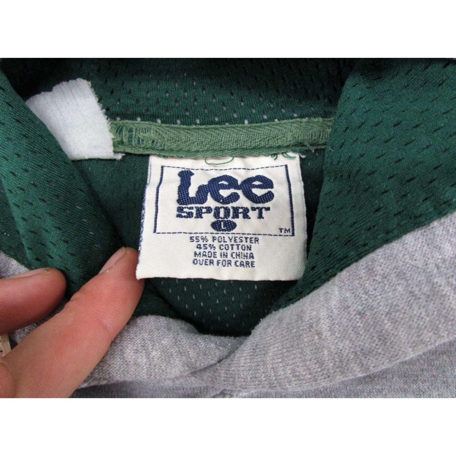 Lee VINTAGE Lee Hoodie Mens L 90s Green Bay Packers NFC Gray Cotton Football Sports Pullover Hooded Size US L / EU 52-54 / 3 - 6 Thumbnail