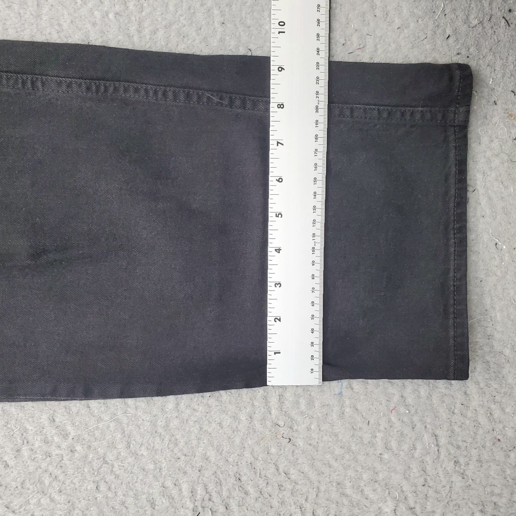 Gap Gap Womens 16 Black Straight Jeans Denim Stretch High-Rise 90s Vintage Boho 5-Pocket Regular Size 16 Size 38" / US 16 / IT 52 - 5 Thumbnail