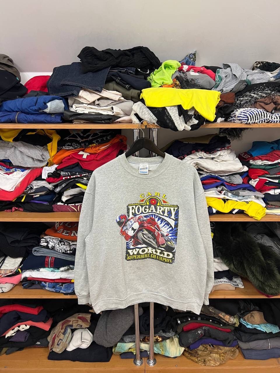 Vintage Vintage Carl Fogarty 916 sweatshirt Size US XL / EU 56 / 4 - 1 Thumbnail