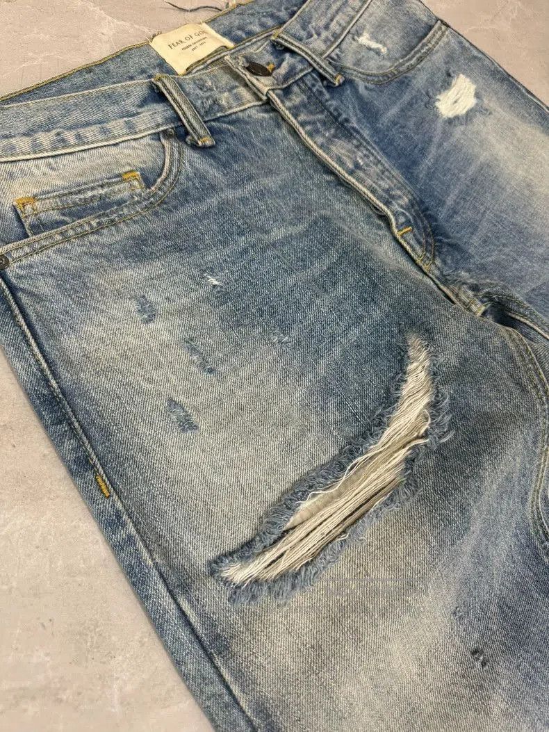 Fear of God Fear of God 4Th Maxfield Blue Jeans. Size US 30 / EU 46 - 5 Thumbnail