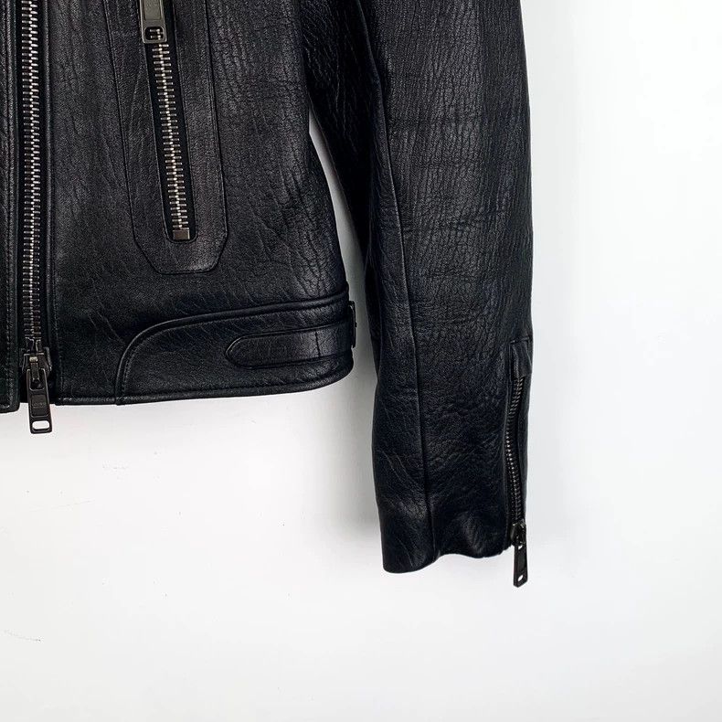 Loewe Loewe Black checkered sheepskin collar zipper long sleeve Size S / US 4 / IT 40 - 4 Thumbnail