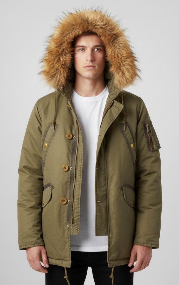 Vanquish Vintage Vaquish Millitary Fur Hoodies Jacket Size US S / EU 44-46 / 1 - 1 Thumbnail