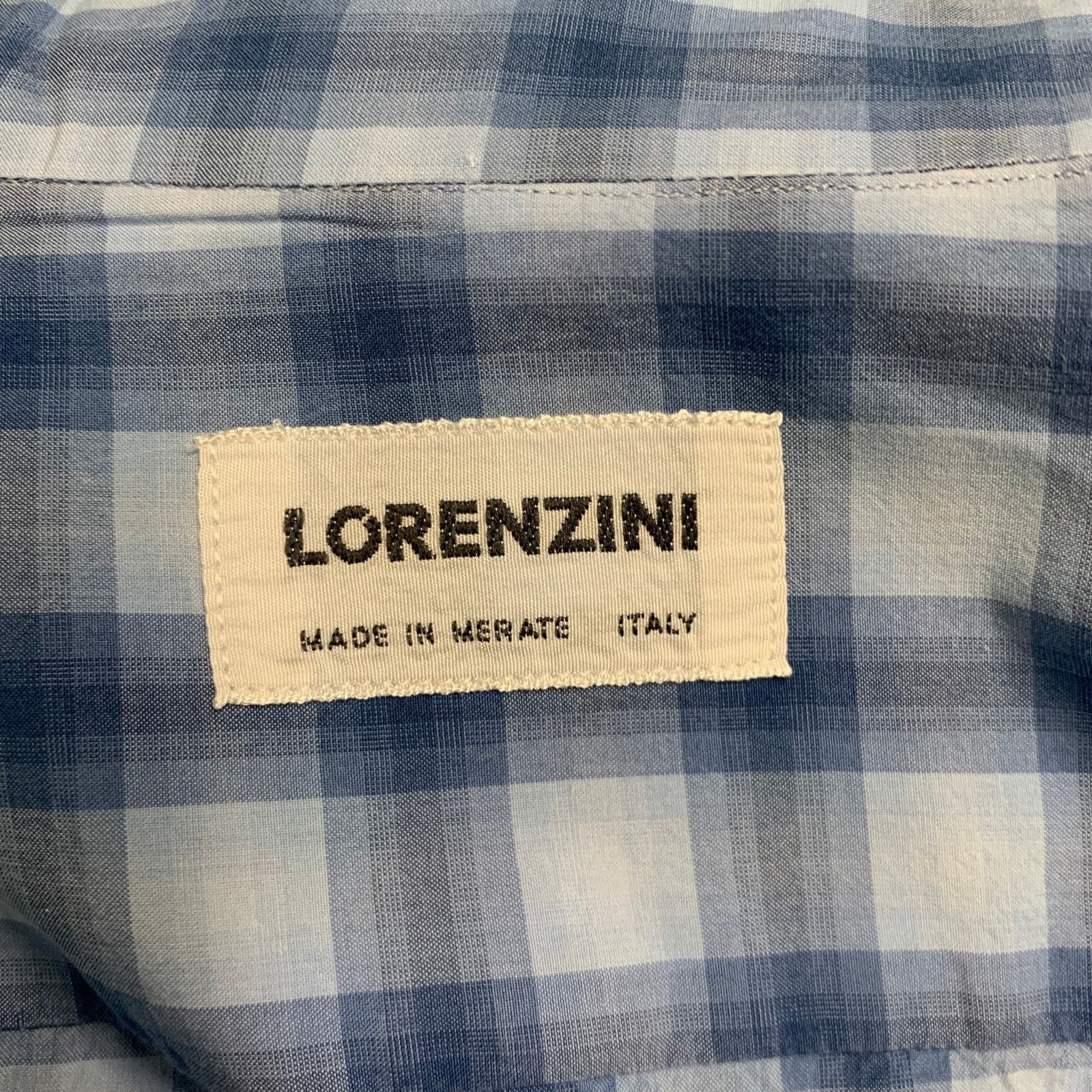 Other LORENZINI Blue Plaid Cotton Button Up Long Sleeve Shirt Size US XXL / EU 58 / 5 - 5 Thumbnail