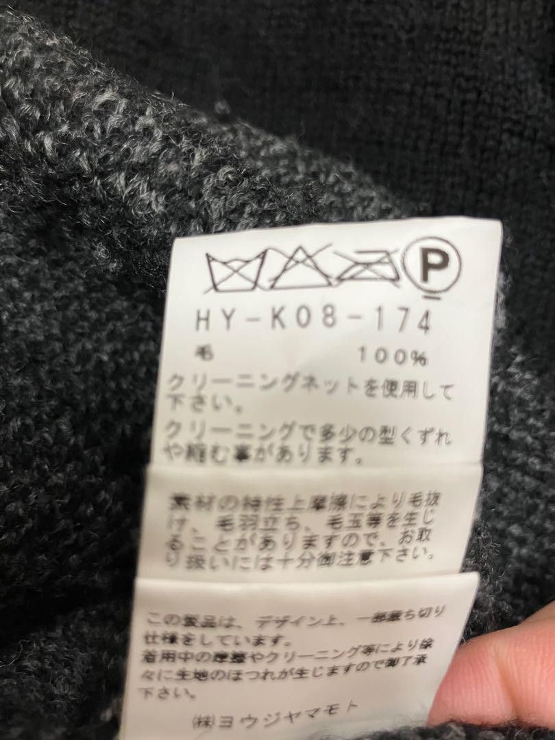 Yohji Yamamoto yohji yamamoto pour homme 15aw wool/damaged/knit Size US L / EU 52-54 / 3 - 6 Thumbnail