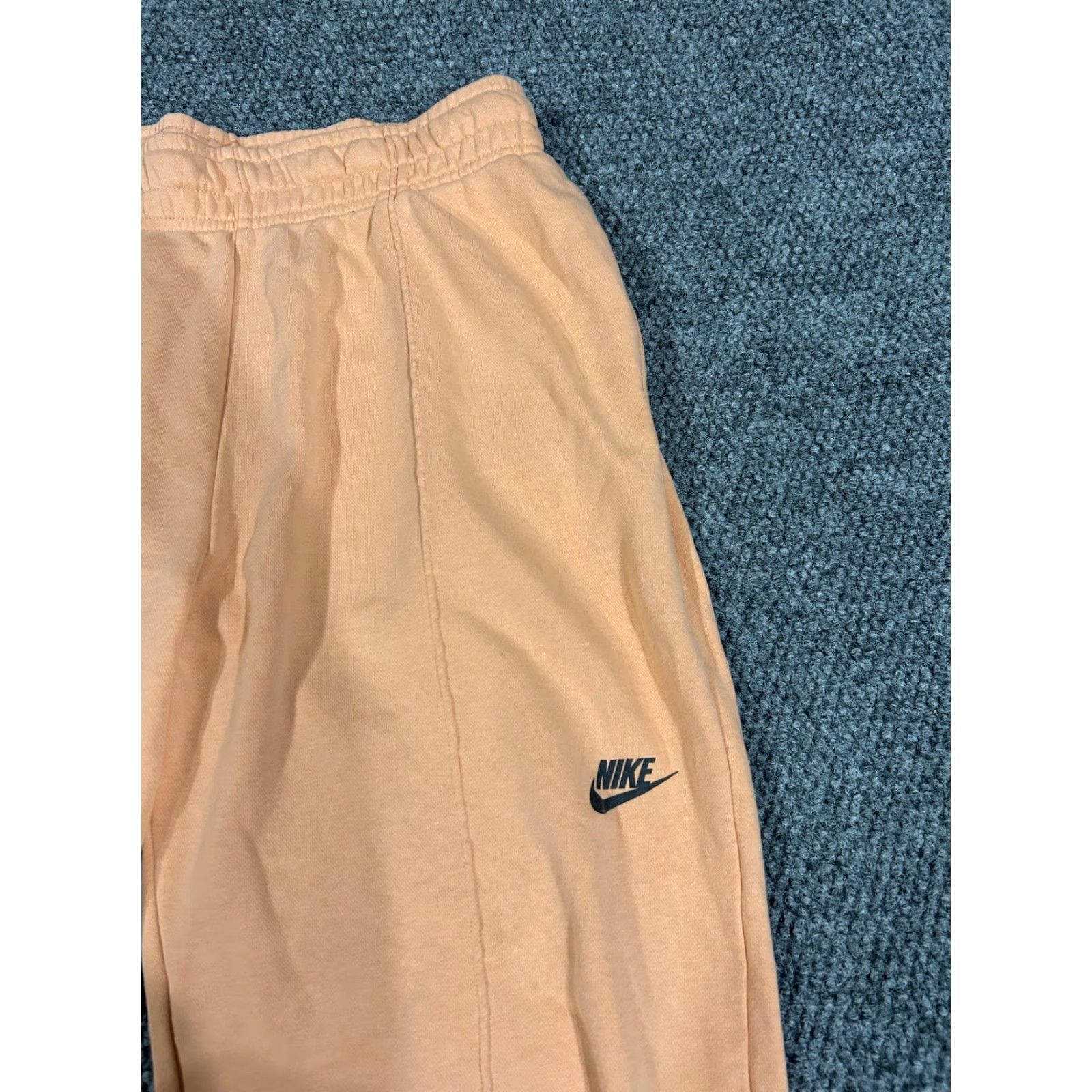 Nike Nike Sweatpants Mens Medium Orange French Terry Joggers Big Swoosh Athletic Size US 31 - 3 Thumbnail