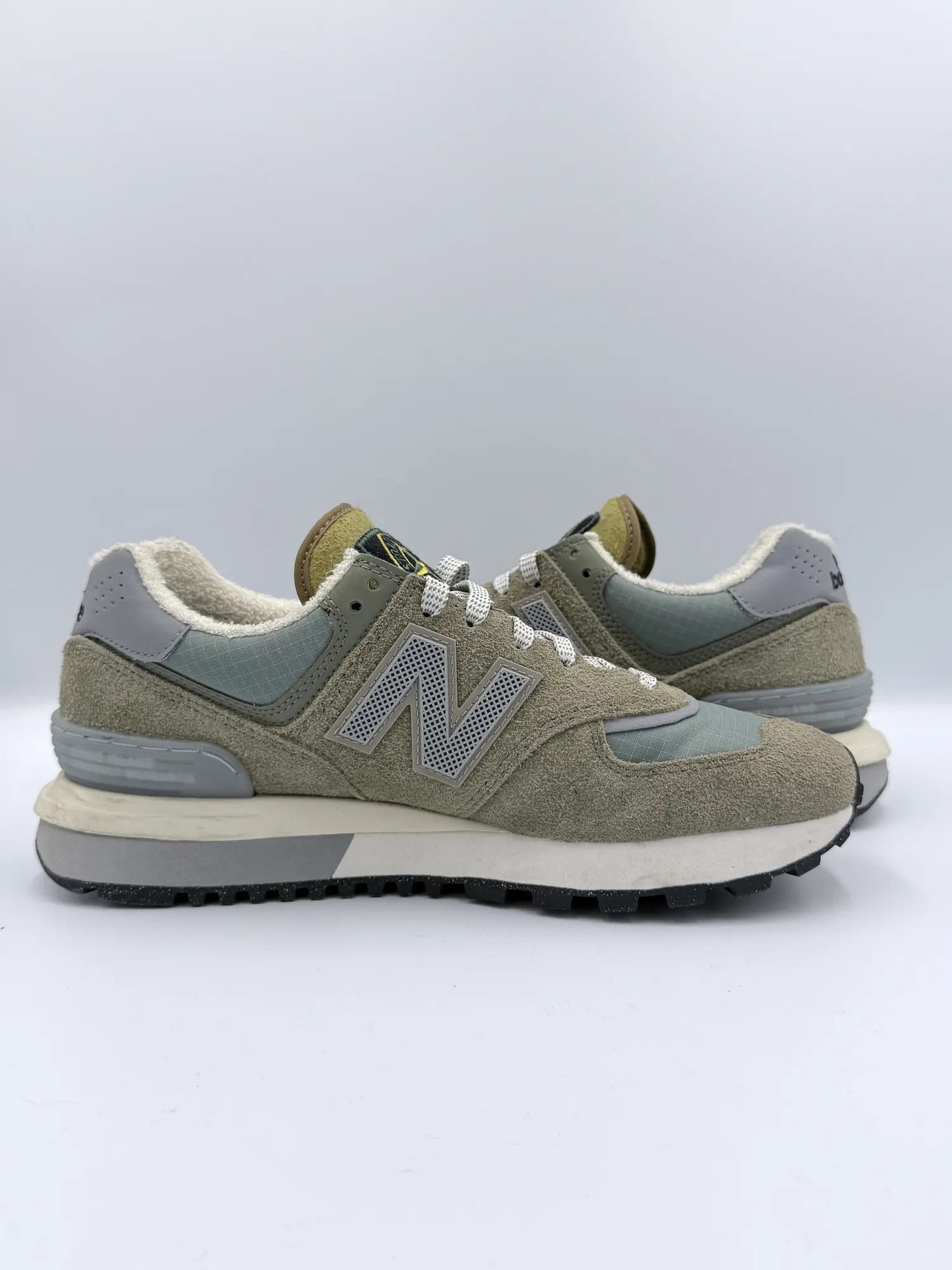 New Balance × Stone Island Stone Island New Balance 574 Legacy OG Steel Blue Green Gray Size US 8 / EU 41 - 6 Thumbnail