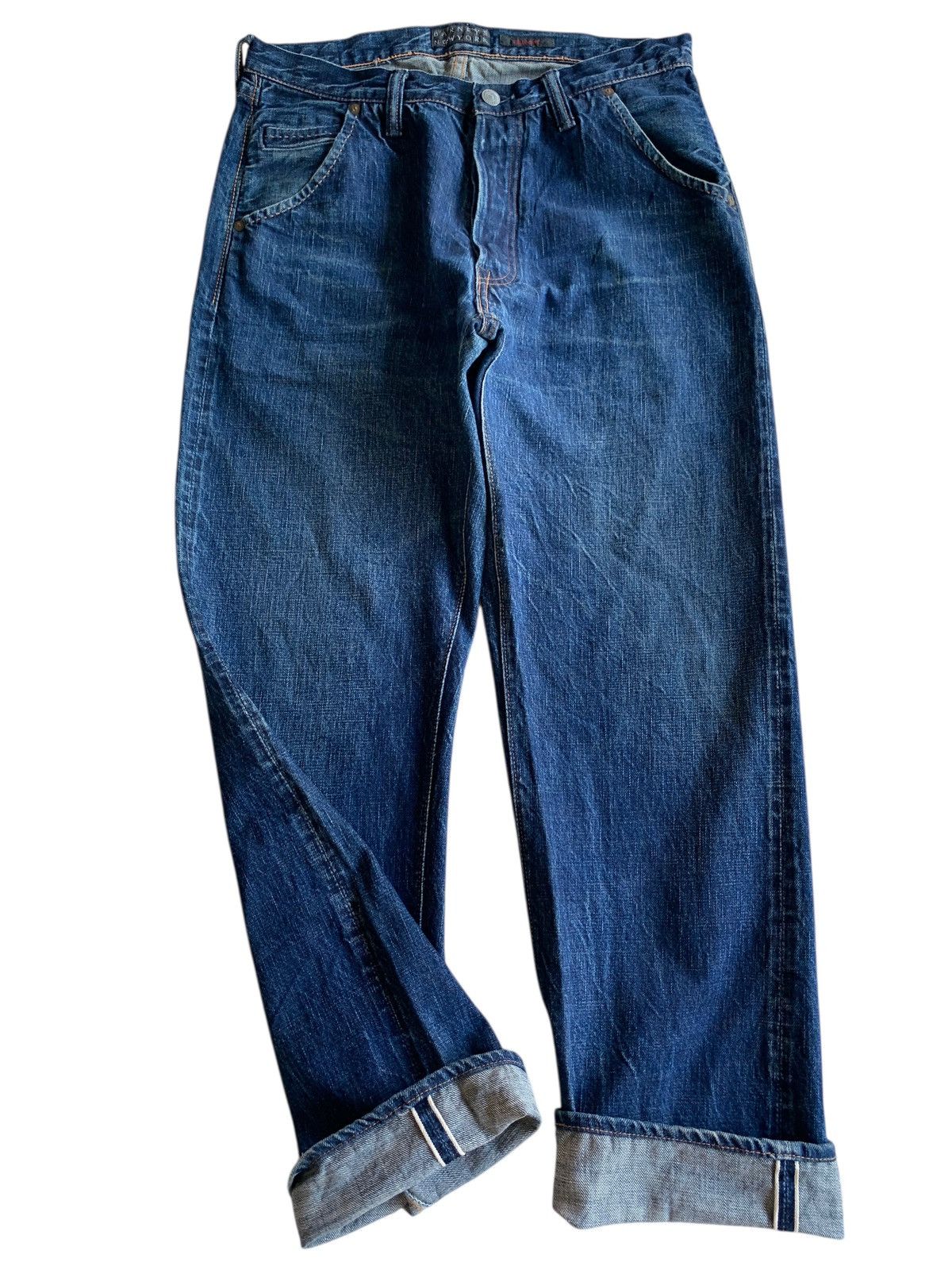 Kapital FULL COUNT X BARNEYS NEWYORK SELVEDGE BUTTON FLY DENIM Size US 32 / EU 48 - 5 Thumbnail