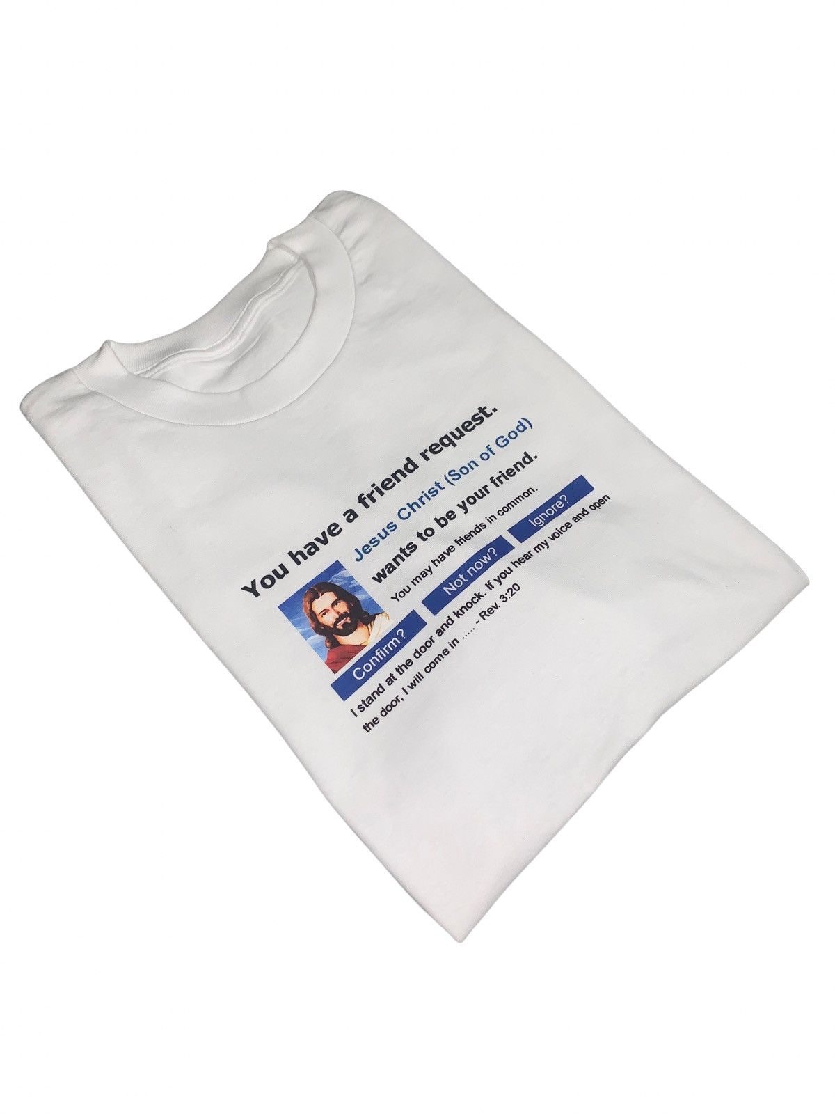 Vintage Jesus Friend Request Vintage Y2K style T-shirt remake Size US M / EU 48-50 / 2 - 1 Thumbnail
