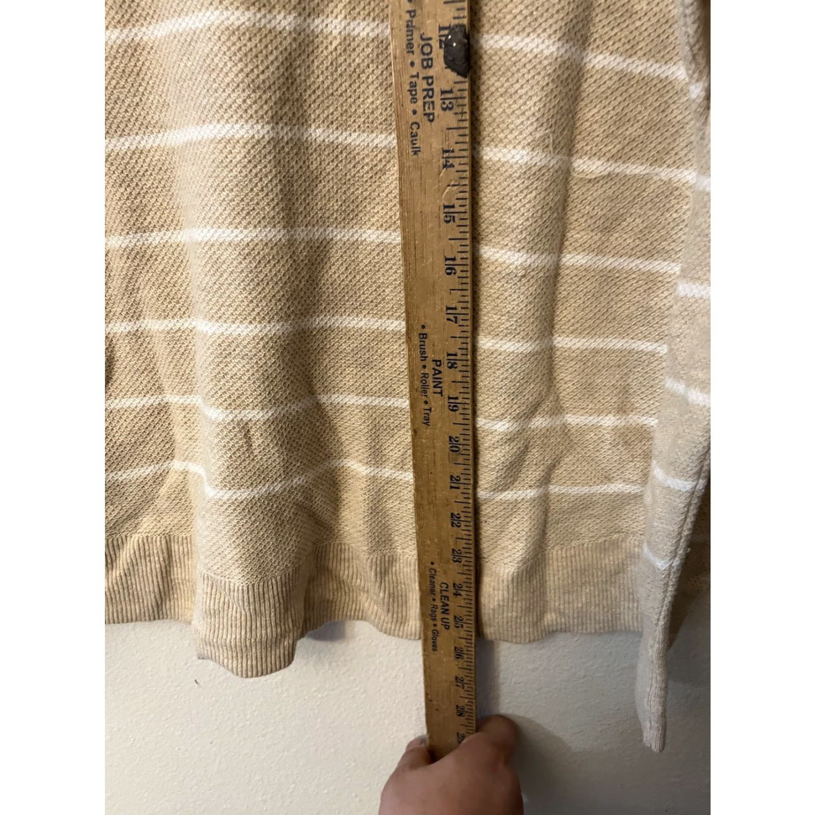 Gap Gap Crew Neck Long Sleeve Solid Striped Brown Size M Women T-Shirt Size M / US 6-8 / IT 42-44 - 4 Thumbnail
