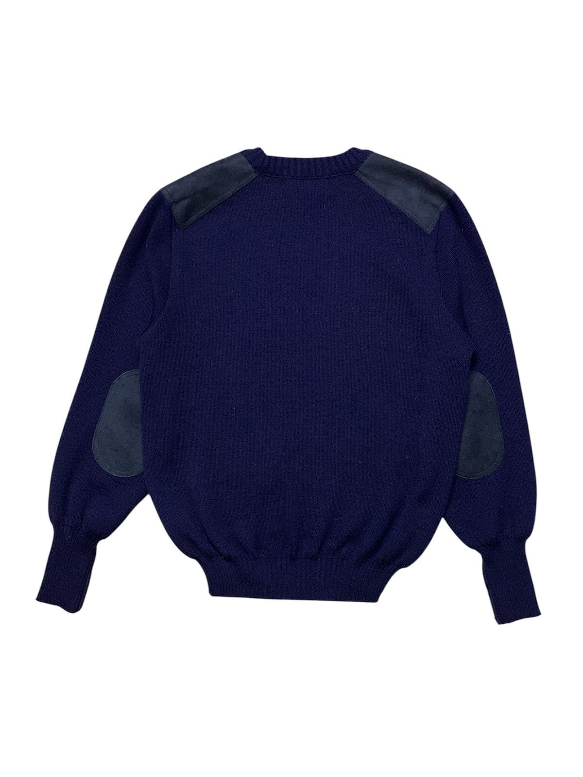 Burberry Prorsum Vintage 80’s Burberrys Knit Jumper Navy Size US M / EU 48-50 / 2 - 2 Thumbnail