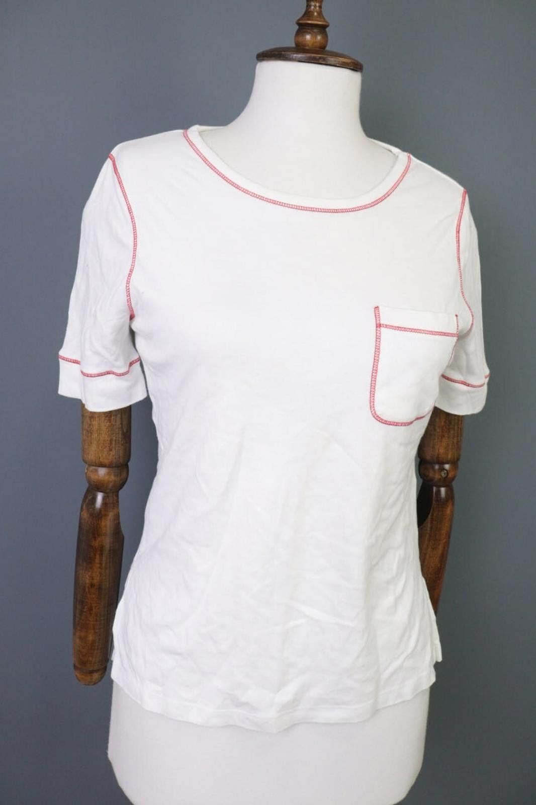 Designer Me+Em White Relaxed Top Blouse Sweater Size 8 Size M / US 6-8 / IT 42-44 - 5 Thumbnail