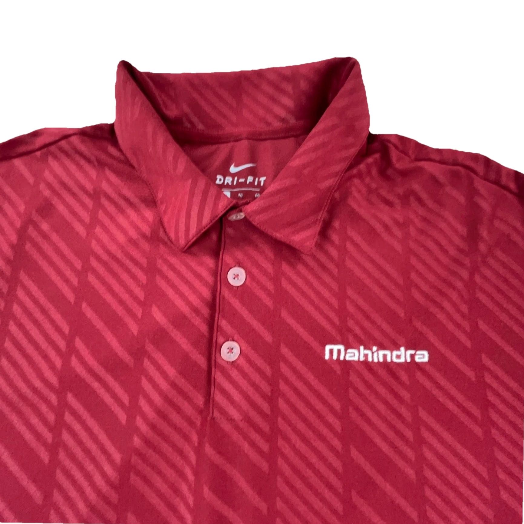 Nike Nike Polo Shirt Men's XL Red White Dri-Fit Geometric Golf Tennis Nike Dri-FIT Size US XL / EU 56 / 4 - 2 Thumbnail