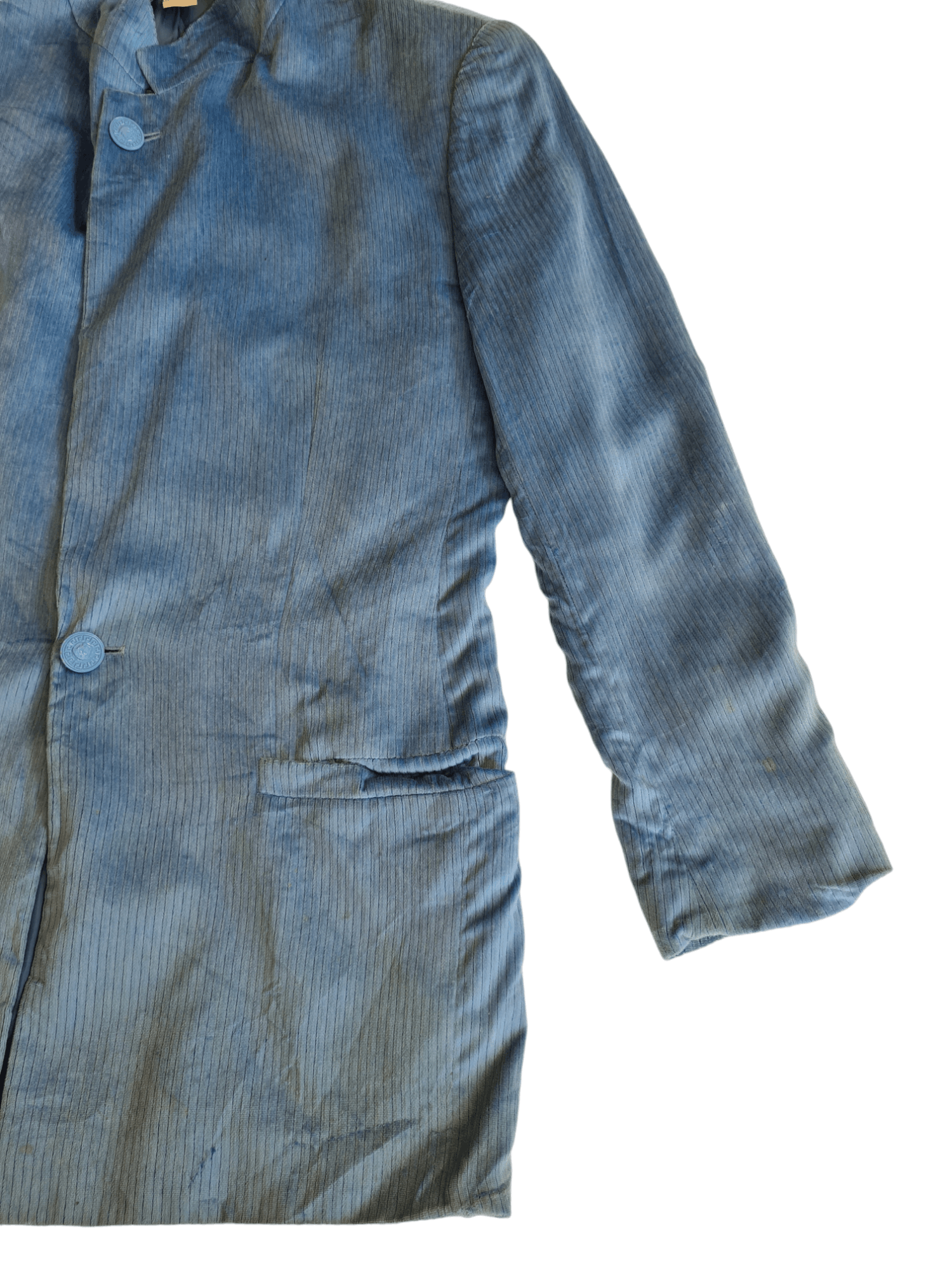 Versace Vintage Gianni Versace Velvet Jacket Blue Size US L / EU 52-54 / 3 - 7 Thumbnail
