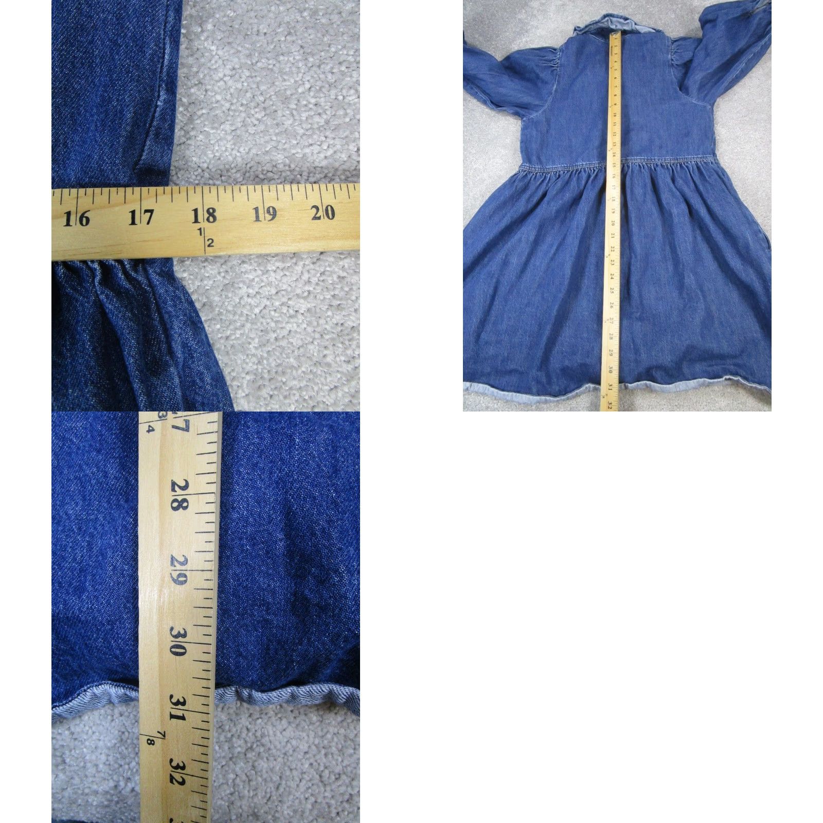 Levi's VINTAGE Levi's Dress Womens Small Blue Cotton Denim Blouson Size S / US 4 / IT 40 - 8 Thumbnail
