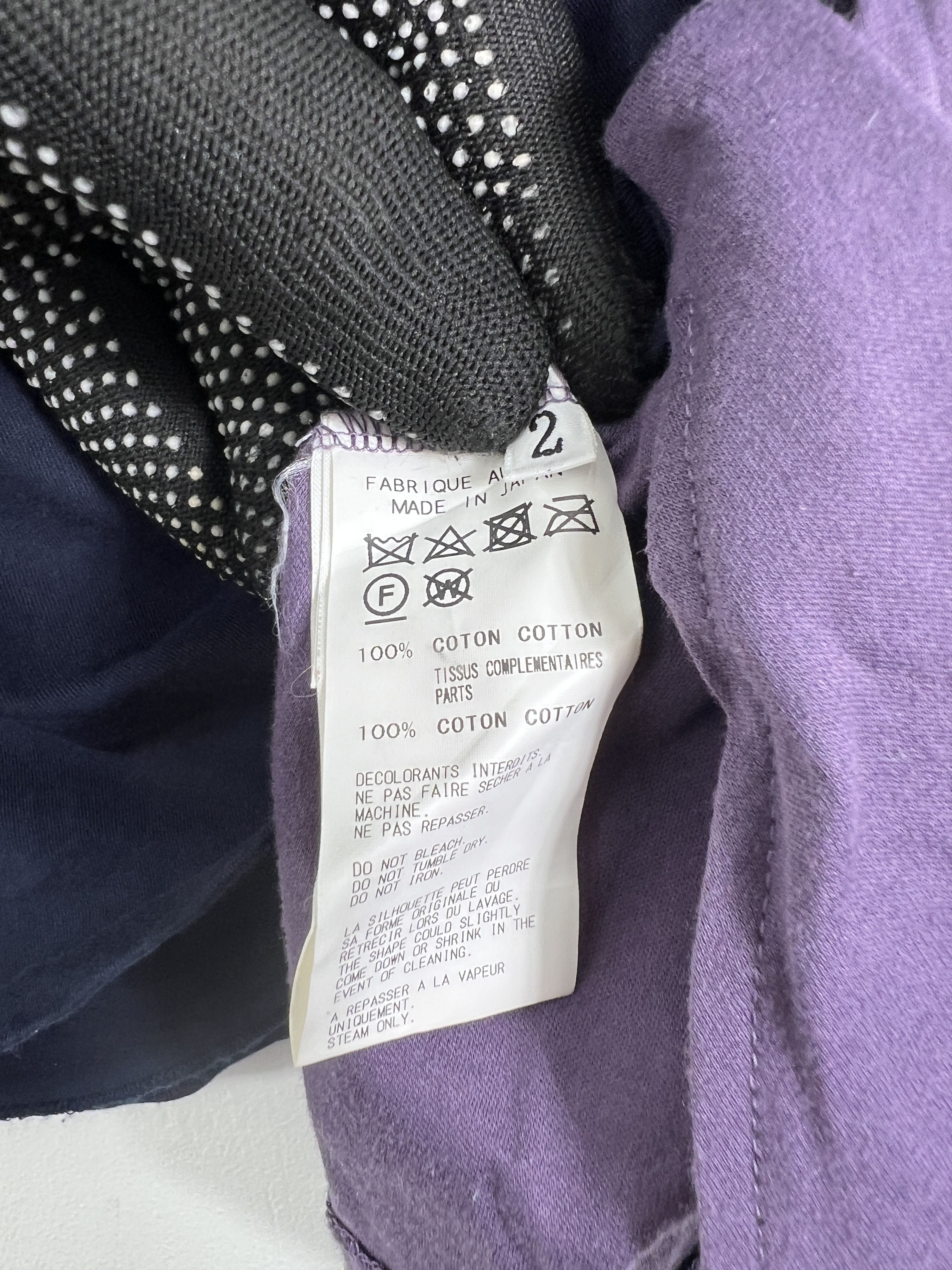 Japanese Brand Ragne Kikas for Yohji Yamamoto Blouse (2) GTMPT980 Size XS / US 0-2 / IT 36-38 - 5 Thumbnail