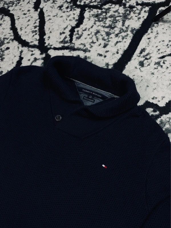 Tommy Hilfiger Tommy Hilfiger navy blue merino wool turtleneck sweater L Size US L / EU 52-54 / 3 - 3 Thumbnail