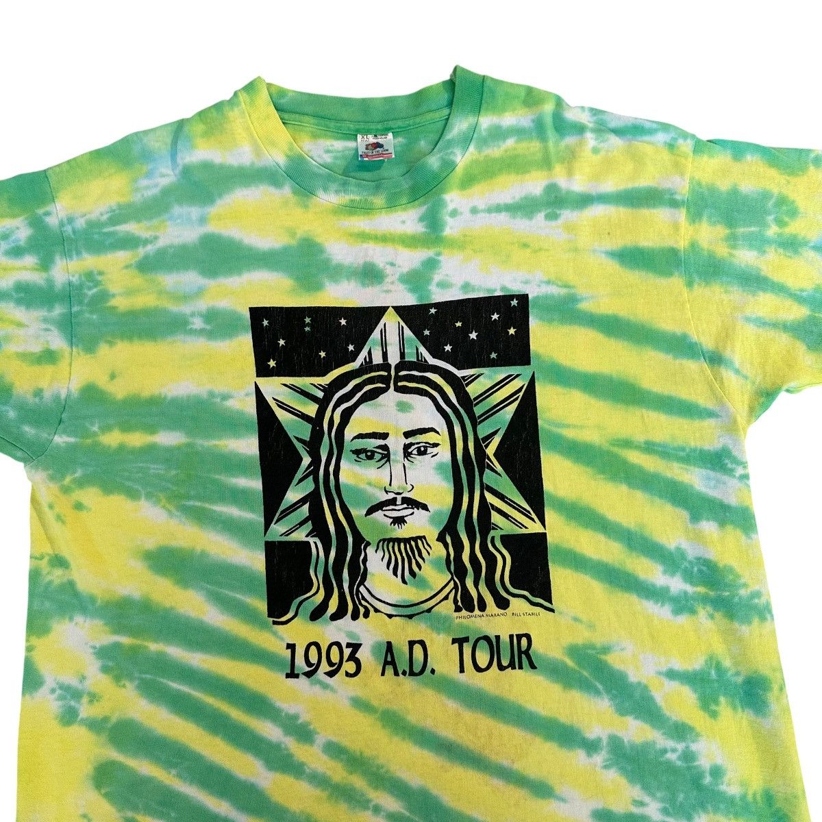 Vintage Vintage 1993 Jesus A.D Tour tie-dye tour shirt size XL Size US XL / EU 56 / 4 - 3 Thumbnail