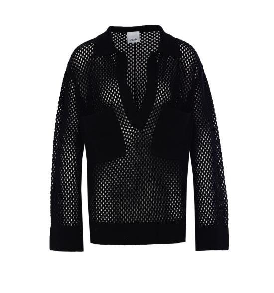 Allude ALLUDE Women Sweater 20601 90 Black Size S / US 4 / IT 40 - 1 Thumbnail