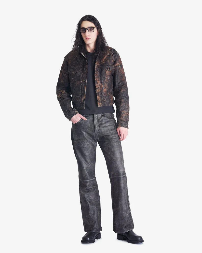 Acne Studios o1s1v1r1oon0825 Denim Dyed Jacket in Brown Size US M / EU 48-50 / 2 - 4 Thumbnail