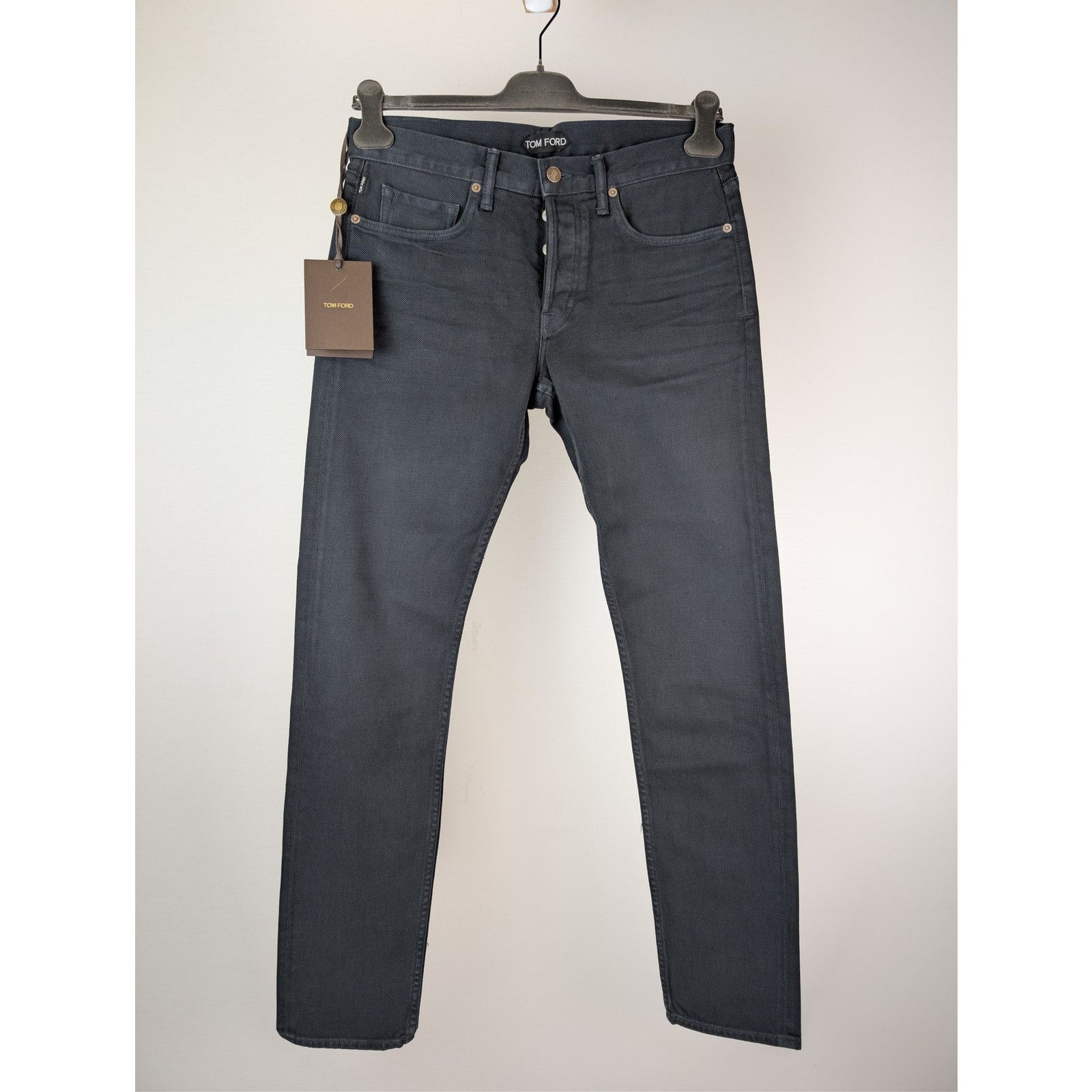 Tom Ford o1rshd1 Slim-Fit Denim Jeans in Dark Turquoise Blue Size US 31 - 9 Thumbnail