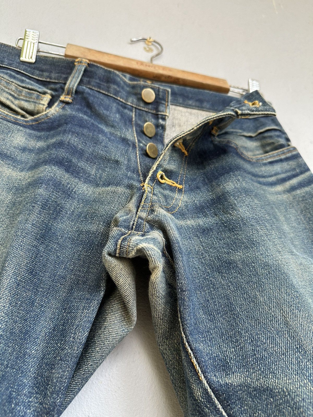 Christopher Nemeth Vintage Nemeth Distressed Biker Jeans Size US 31 - 5 Thumbnail