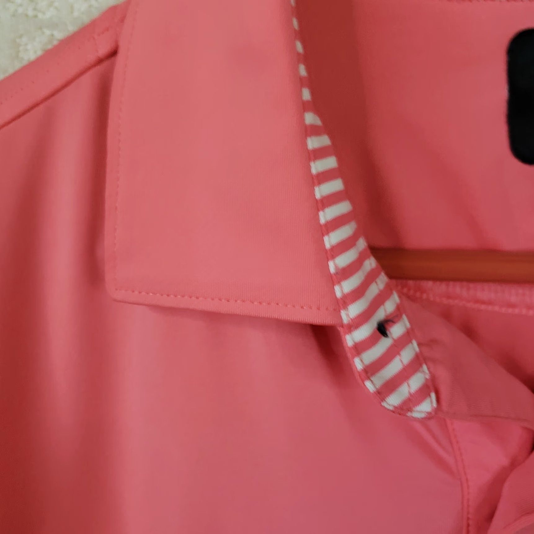 Footjoy FootJoy Men's Polo Shirt XL Coral Pink Dataw Island Embroidered Golf Shirt Short Sleeve Solid Pattern Size US XL / EU 56 / 4 - 6 Thumbnail