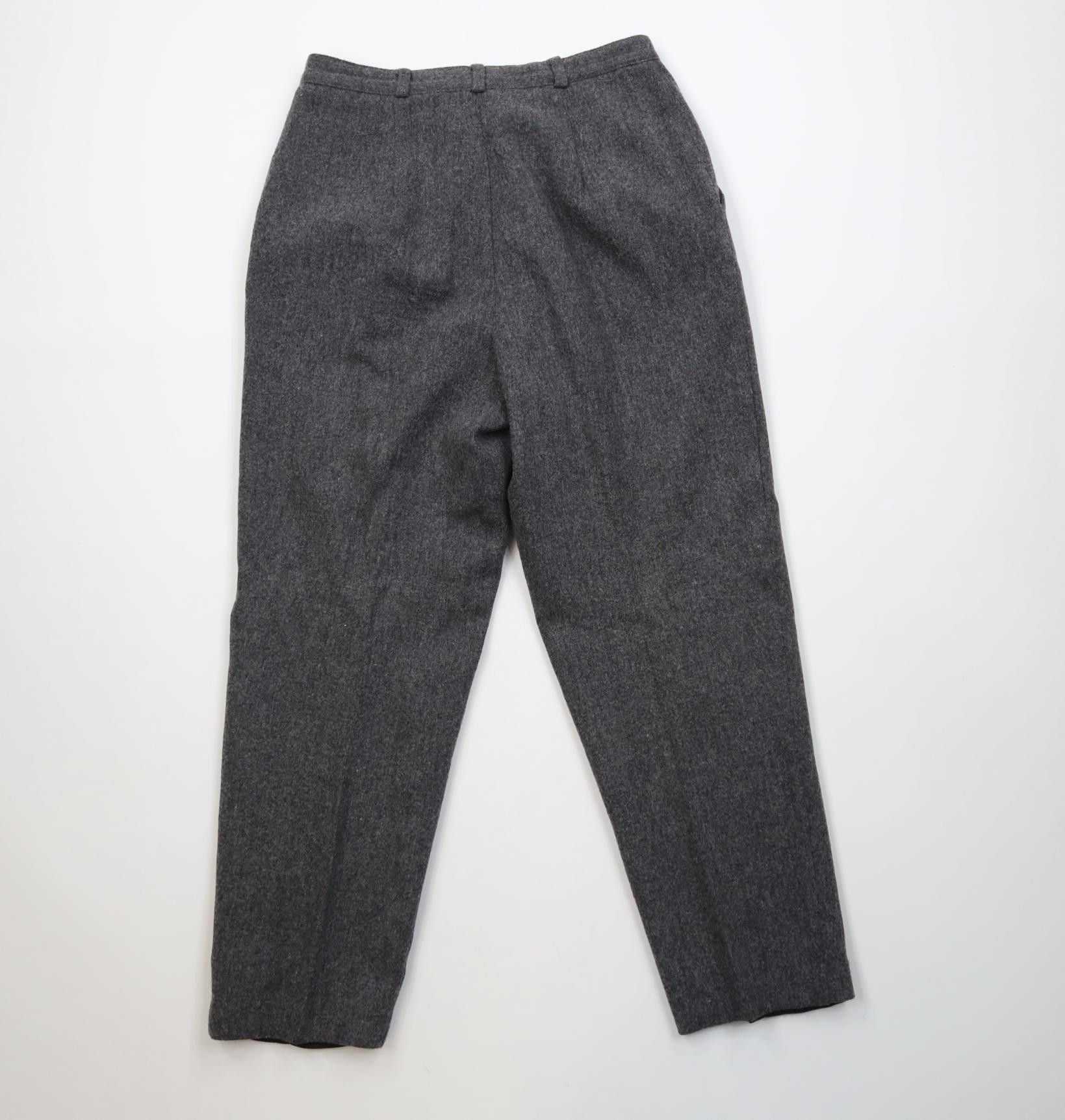 Vintage Vintage 90s Streetwear Wool Pants Businesscore Gray Size 32" / US 10 / IT 46 - 10 Thumbnail