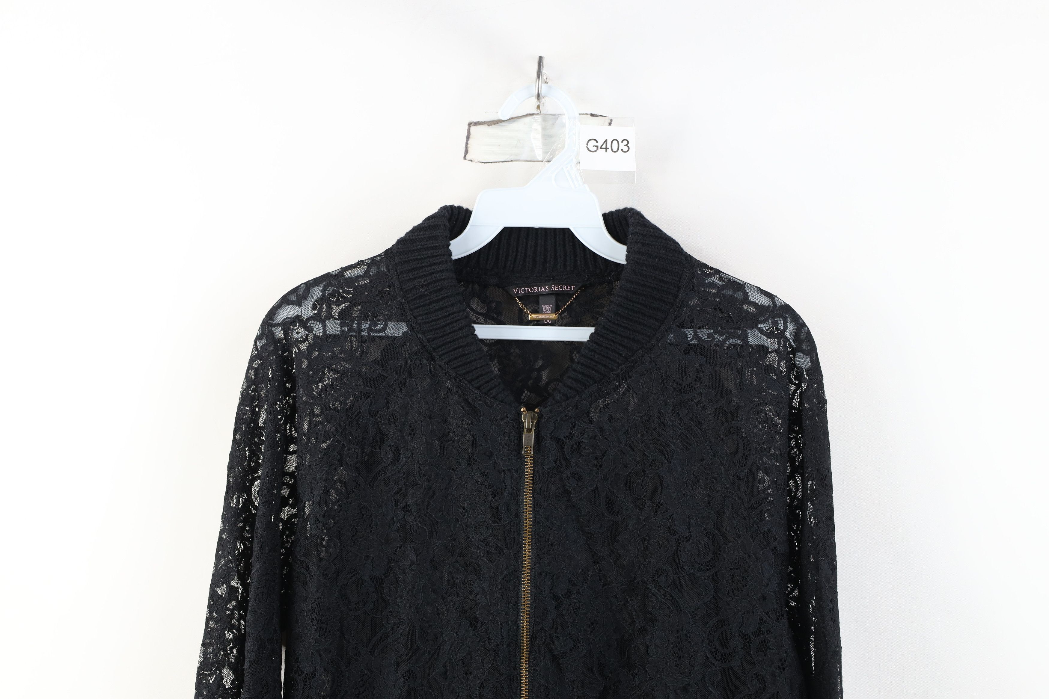 Victoria's Secret Vintage Y2K Victorias Secret Lace Flower Cropped Jacket Size L / US 10 / IT 46 - 2 Thumbnail