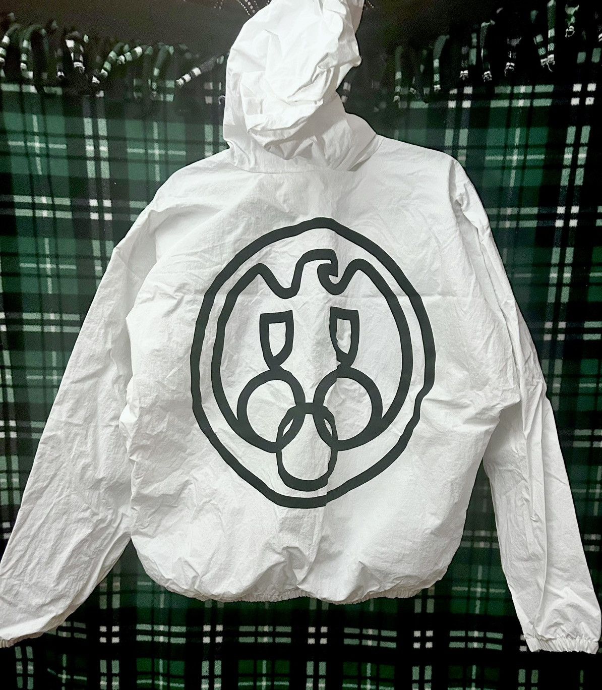 Gosha Rubchinskiy YZY x Gosha Rubchinskiy Nylon Windbreaker White - Size M Size US M / EU 48-50 / 2 - 2 Thumbnail