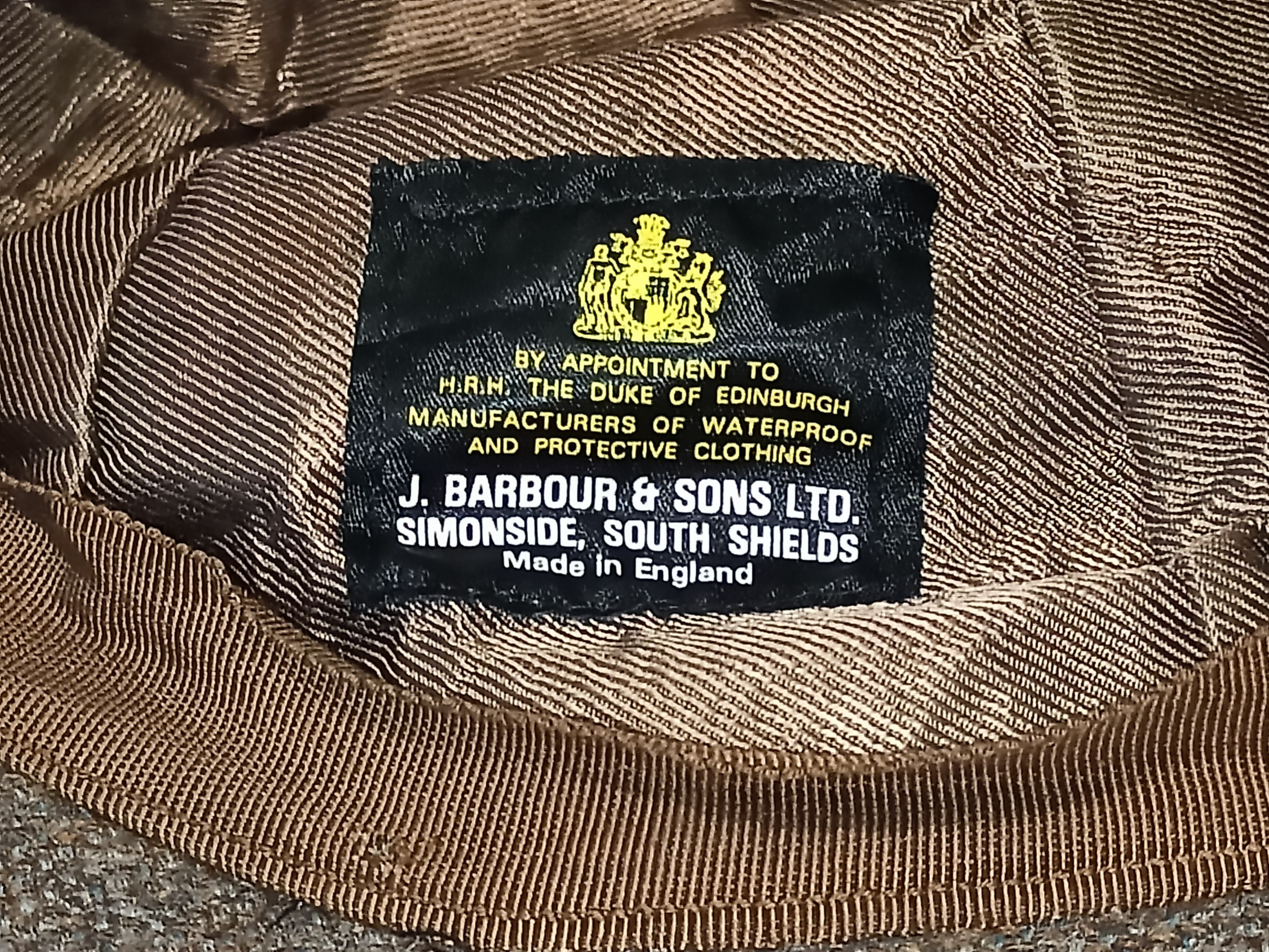 Barbour × Vintage Barbour Wool Tweed Hat 70s Size ONE SIZE - 3 Thumbnail