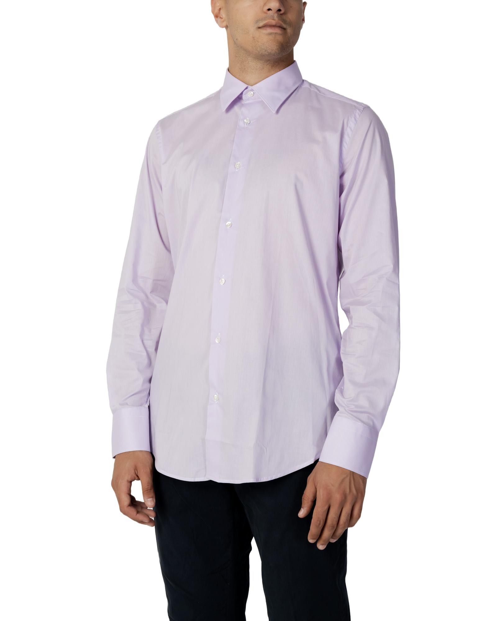 image of Liu Jo Buttoned Long Sleeve Shirt In Lilac in Liliac, Men's (Size XS)