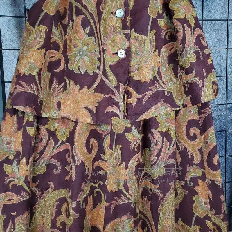 Burberry Burberry Summer Purple Floral Print Top. Size L / US 10 / IT 46 - 4 Thumbnail