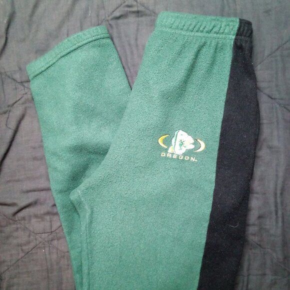 NCAA × Vintage Vintage 90s Oregon Ducks Fleece Sweat Pants Joggers Size US 32 / EU 48 - 1 Thumbnail