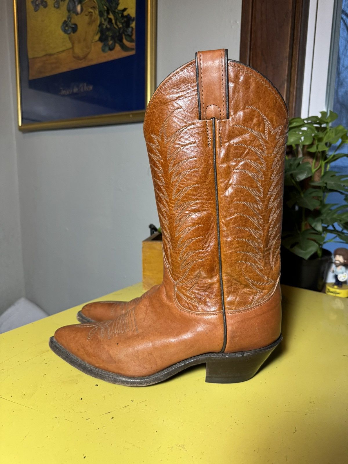 Justin Boots × Vintage Vintage Justin Cowboy Boots Sz 7 B Size US 7 / EU 40 - 2 Thumbnail