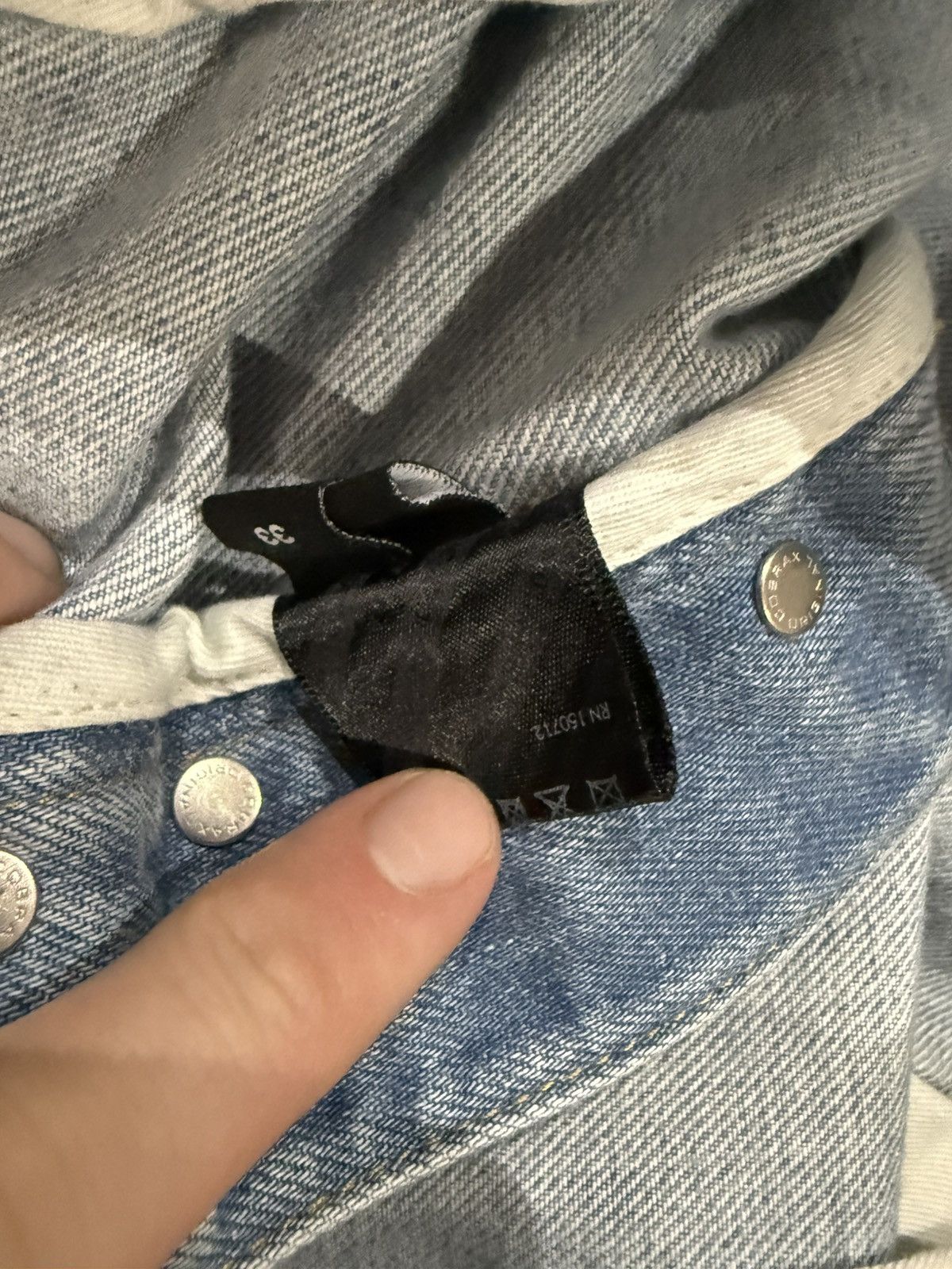 Amiri AMIRI Carpenter Jeans Light Blue Distressed Repair Baggy Size US 32 / EU 48 - 7 Thumbnail