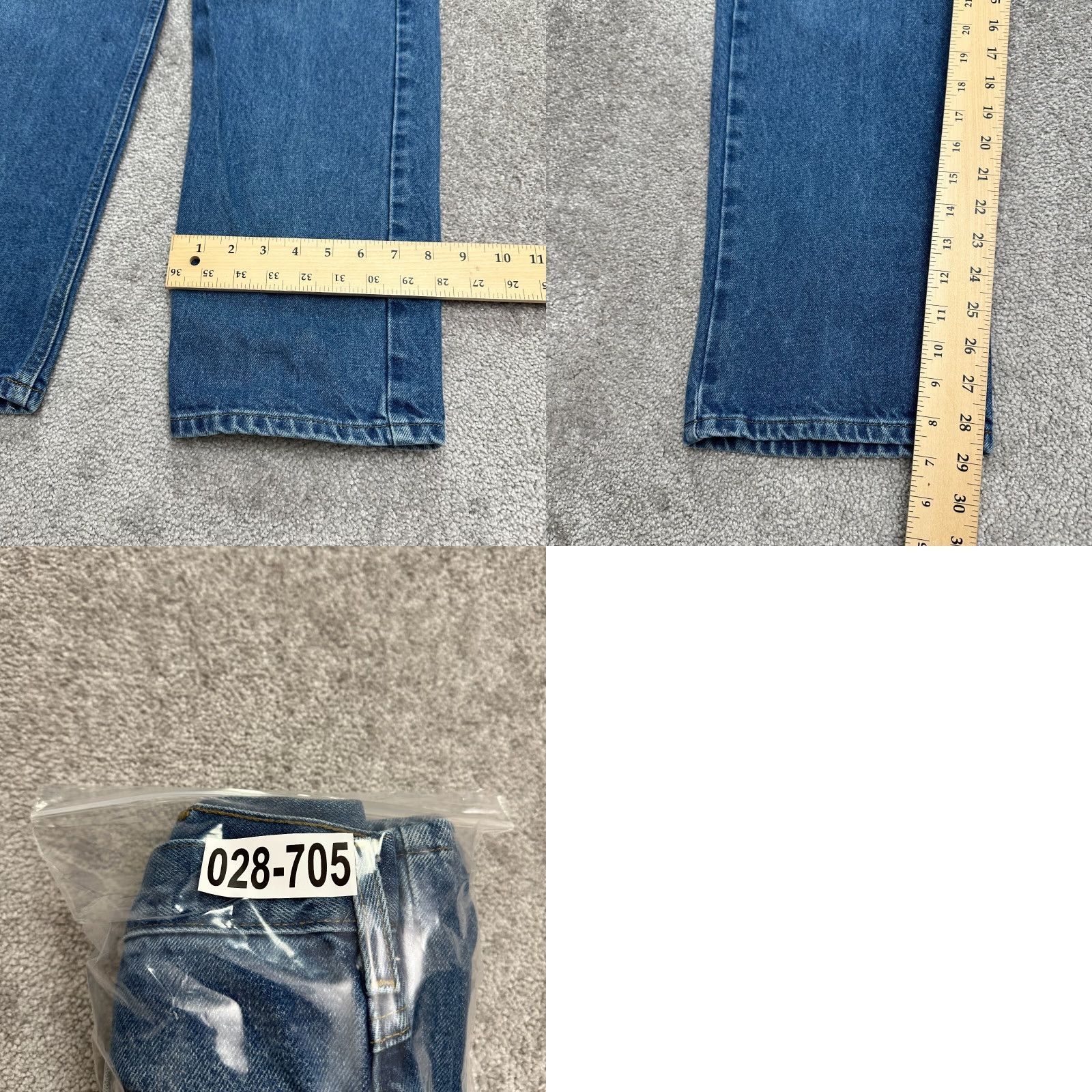 Carhartt Carhartt Jeans Mens 35x30 Denim Blue Medium Wash 29 Inseam Straight Leg Regular Fit 5-Pocket Cotton Denim Casual Button Zip USA Logo Vintage No Size US 35 - 9 Thumbnail