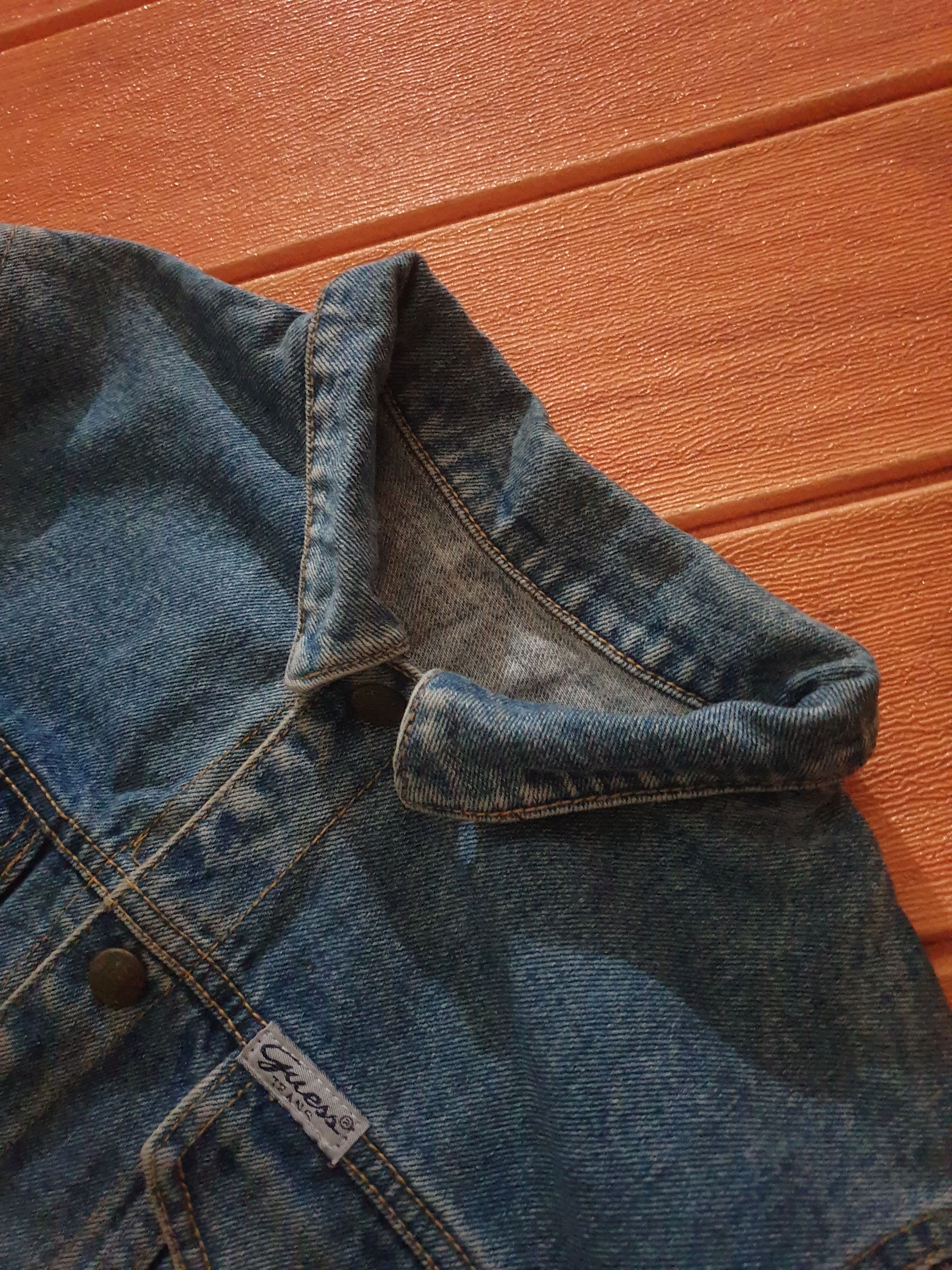 Guess Vintage Guess Made in USA denim Jacket Size US XXS / EU 40 - 2 Thumbnail