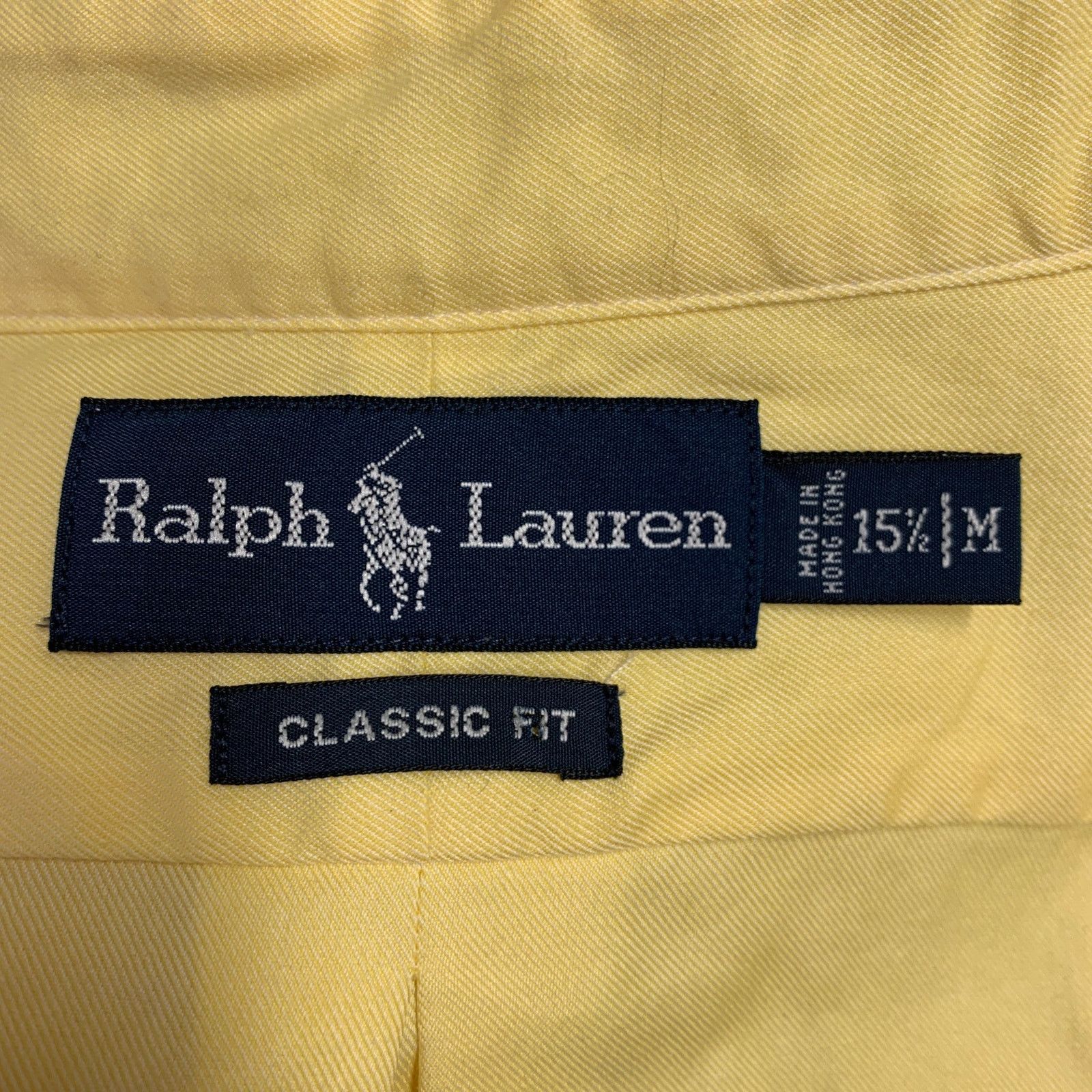 Ralph Lauren RALPH LAUREN Yellow Cotton Button Down Collar Long Sleeve Size US M / EU 48-50 / 2 - 4 Thumbnail