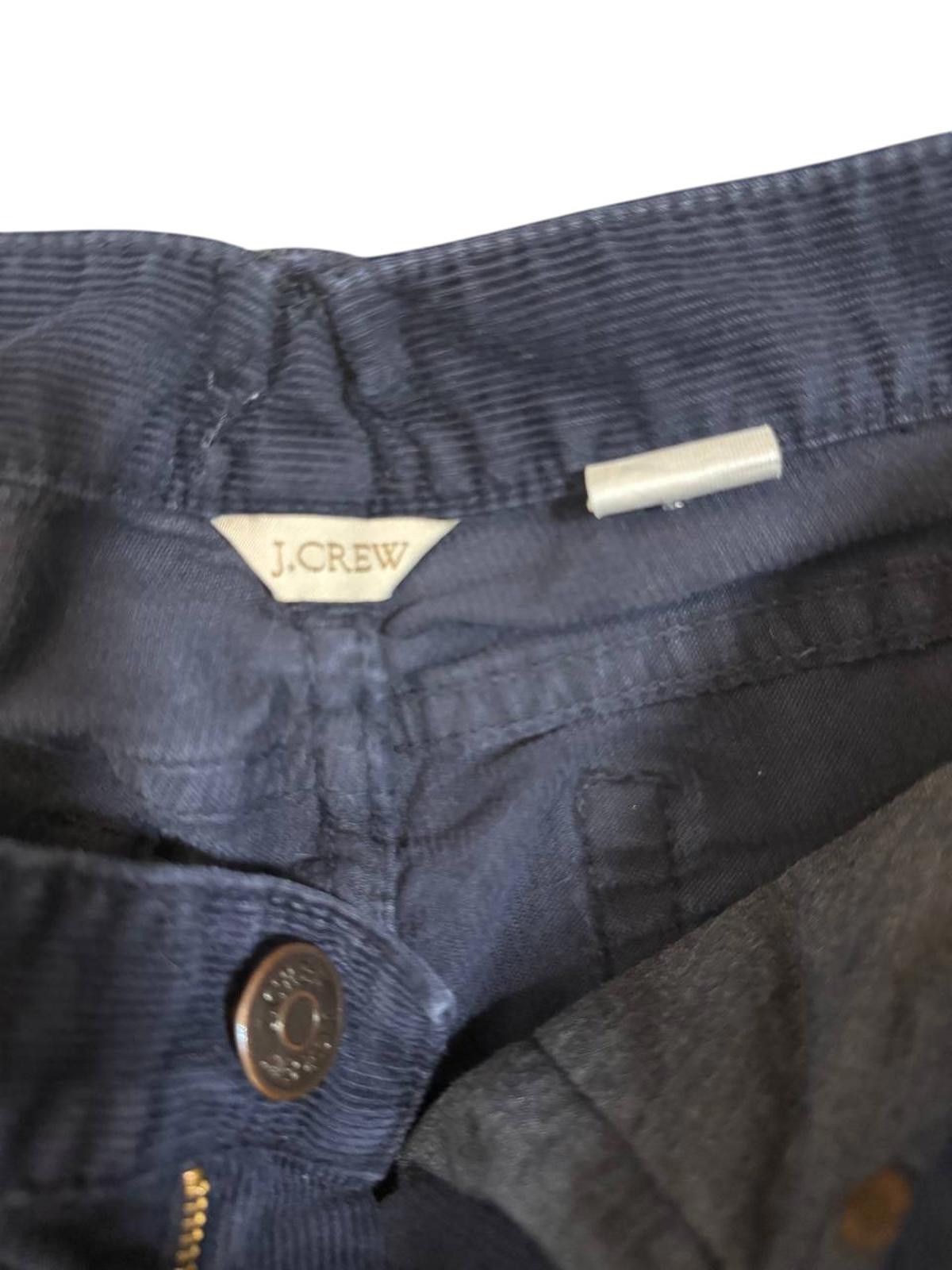 J.Crew J.Crew Women’s Slim Straight Corduroy Pants – Navy Blue Size 27" / US 4 / IT 40 - 2 Thumbnail