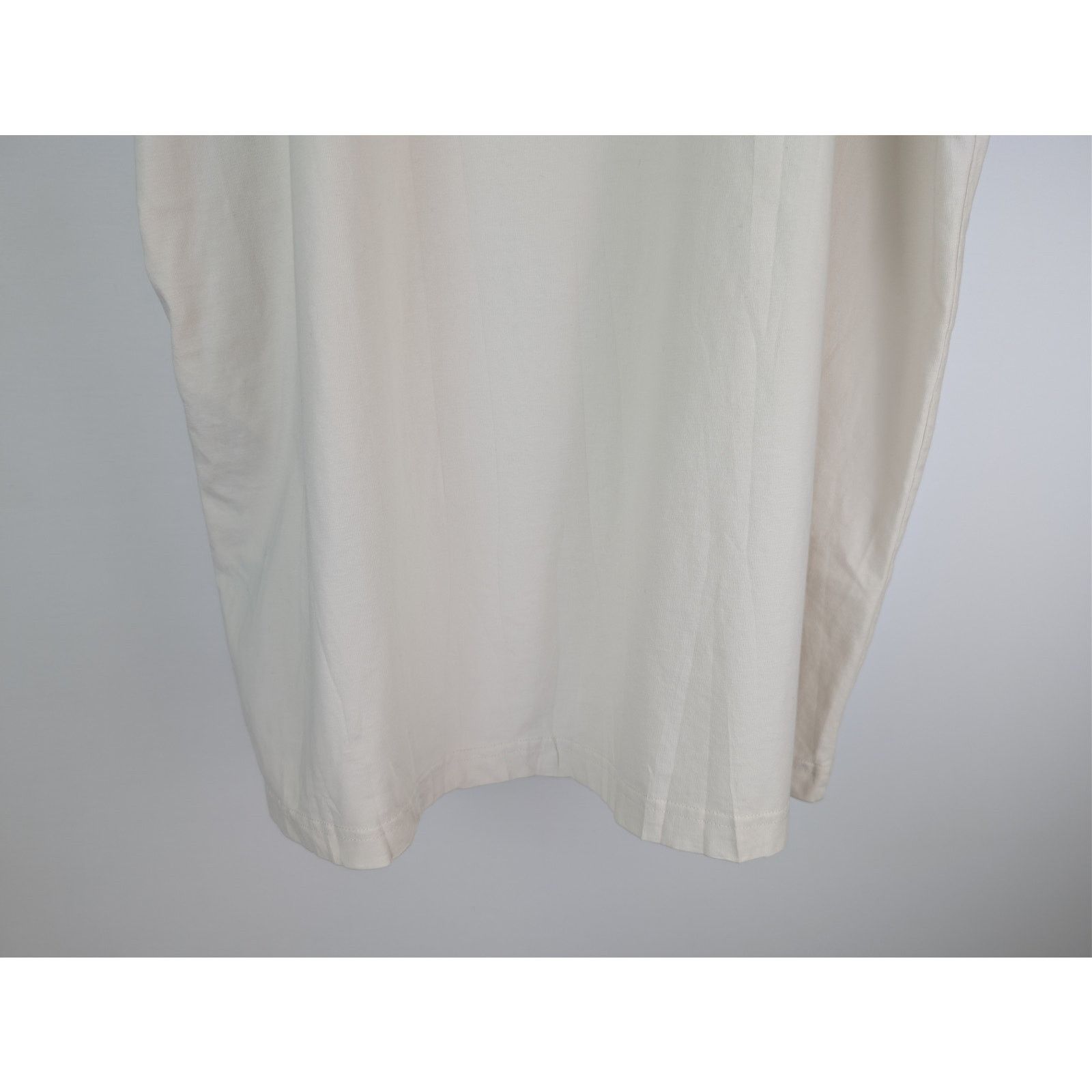 Balenciaga o1rshd1 BB Stencil Vintage Oversized Jersey T-Shirt in Ecru Size US M / EU 48-50 / 2 - 13 Thumbnail