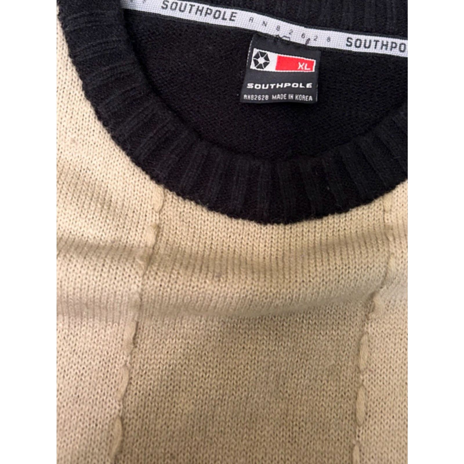 Southpole VINTAGE Southpole Pullover Sweater Mens XL Hip Hop 90s Y2K Grunge Punk Black Size US XL / EU 56 / 4 - 2 Thumbnail