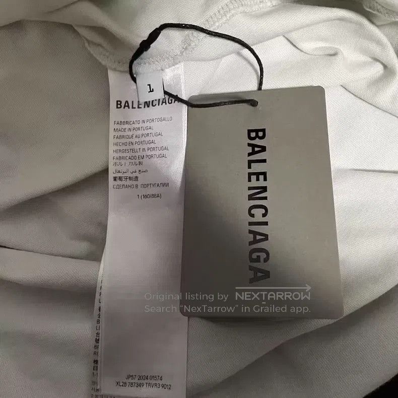 Balenciaga Balenciaga Solid Color Logo Printed Short Sleeve Size US S / EU 44-46 / 1 - 4 Thumbnail