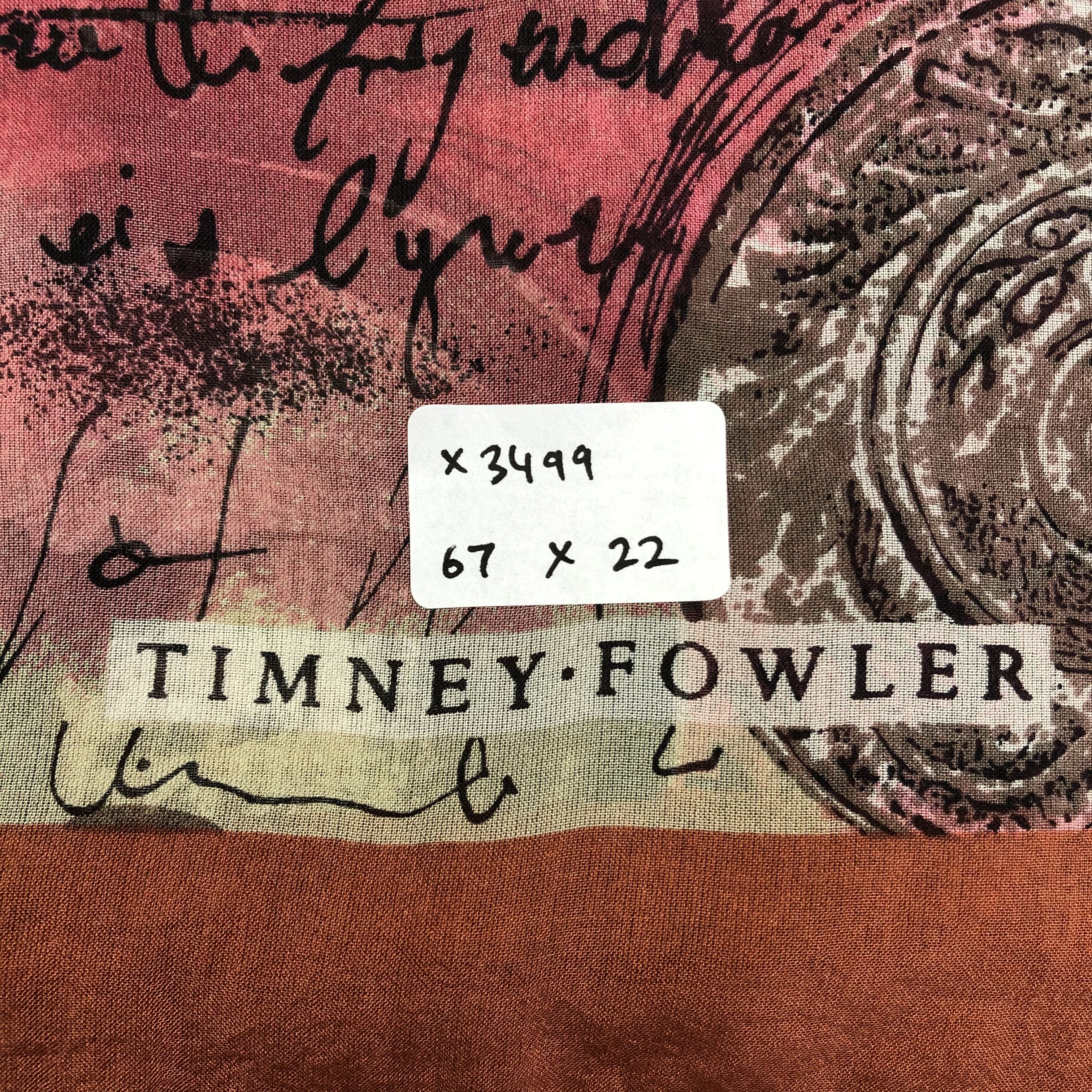 Vintage Vintage Timney Flowler Silk Scarf Size ONE SIZE - 8 Thumbnail