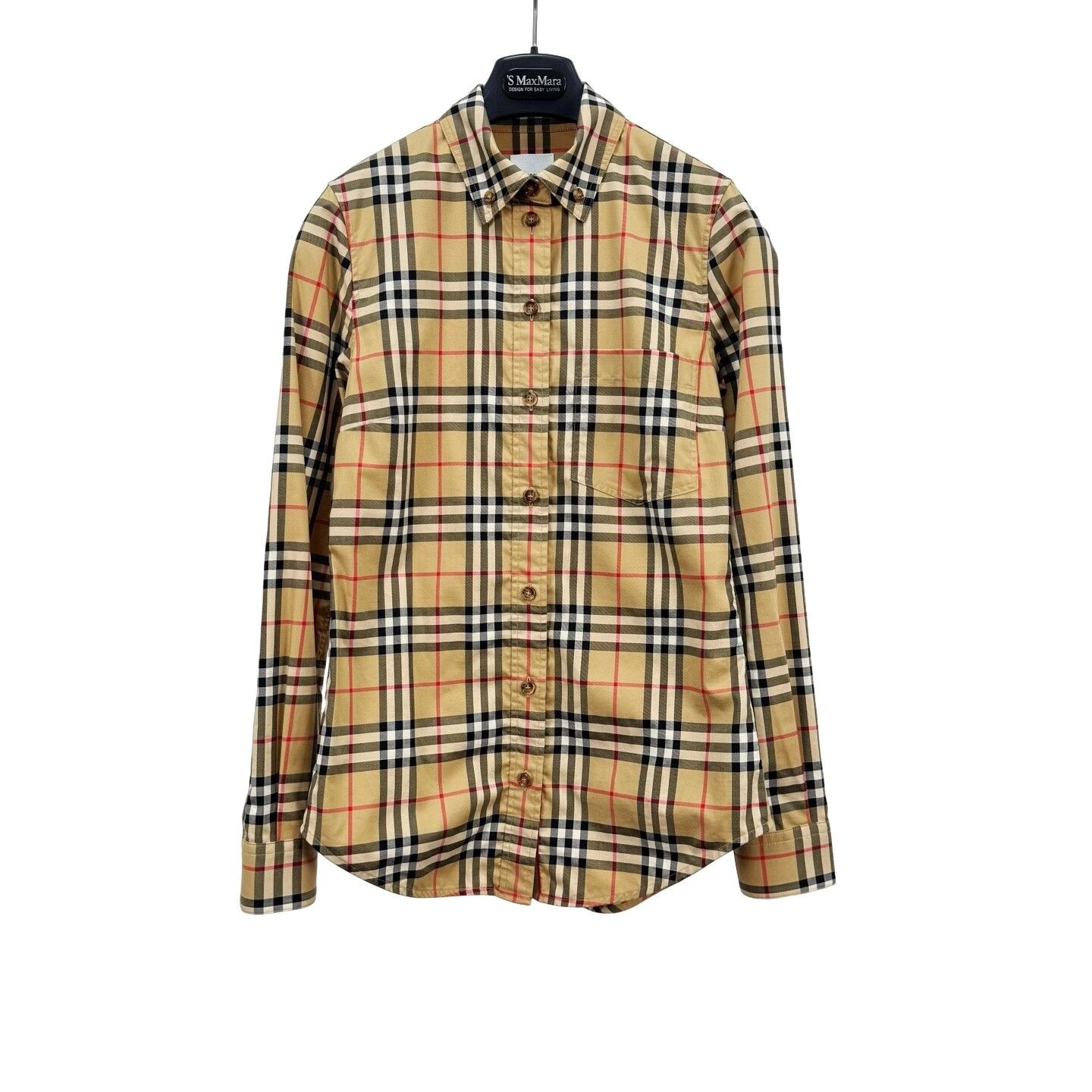 Burberry Burberry Classic Check Stretch Cotton Shirt UK 4 Size XS / US 0-2 / IT 36-38 - 1 Thumbnail