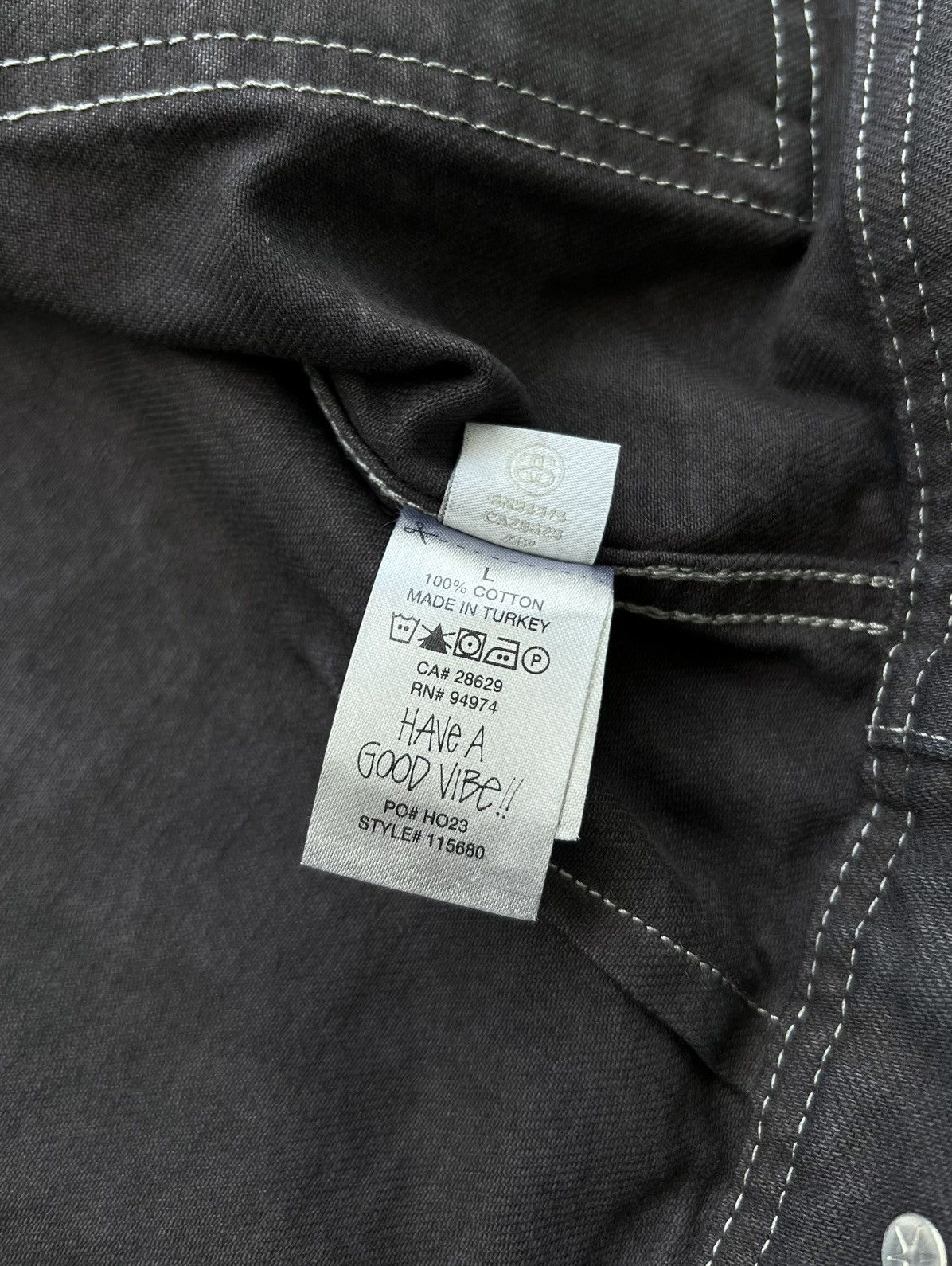 Stussy Stussy Black Dyed Denim Zip Up Work Jacket Large Size US L / EU 52-54 / 3 - 6 Thumbnail